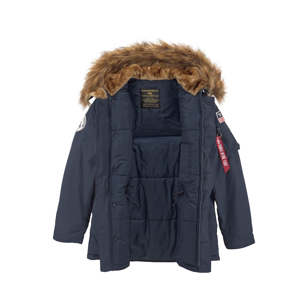 Alpha Industries Parka »POLAR JACKET«, mit Kapuze