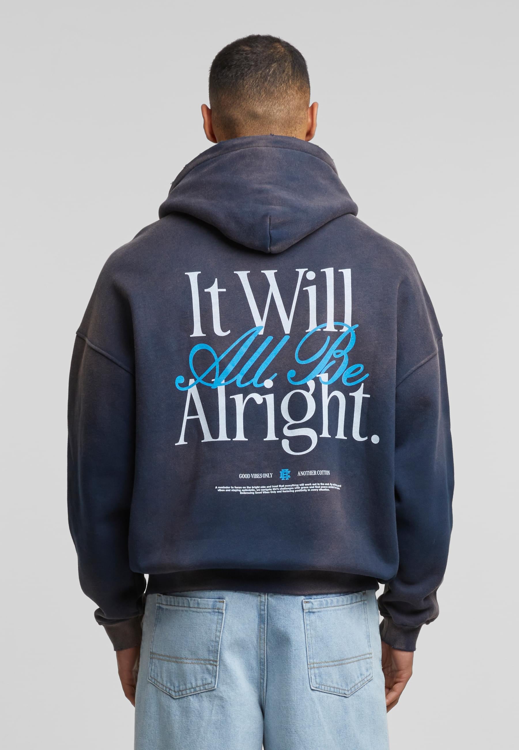 Another Cotton Lab Kapuzensweatshirt »Another Cotton Lab It Will Be Alright Oversized Hoodie«, (1 tlg.)