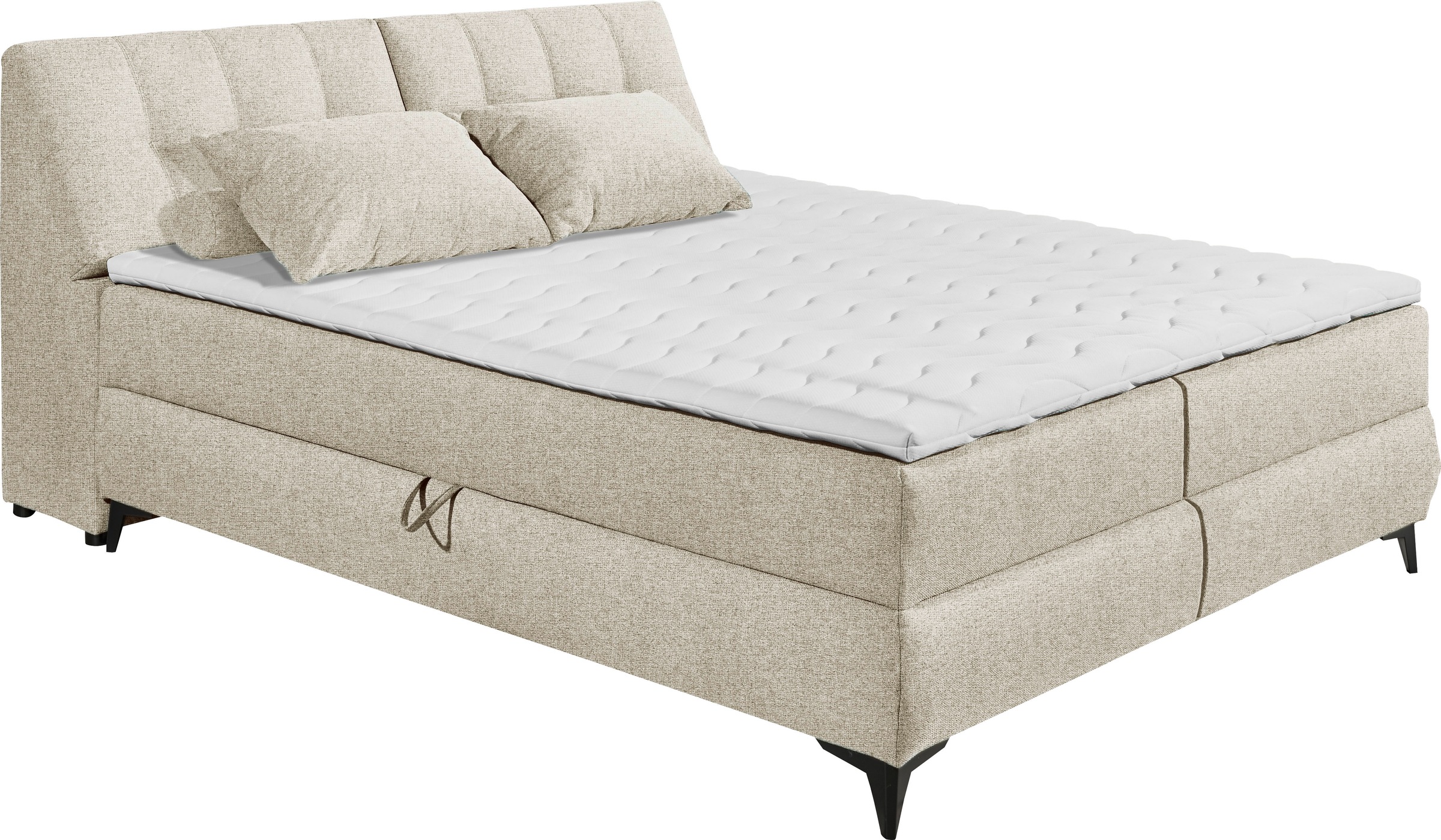 ED EXCITING DESIGN Boxbett "Atlantis", mit Bettkasten und Stauraum im Kopft günstig online kaufen