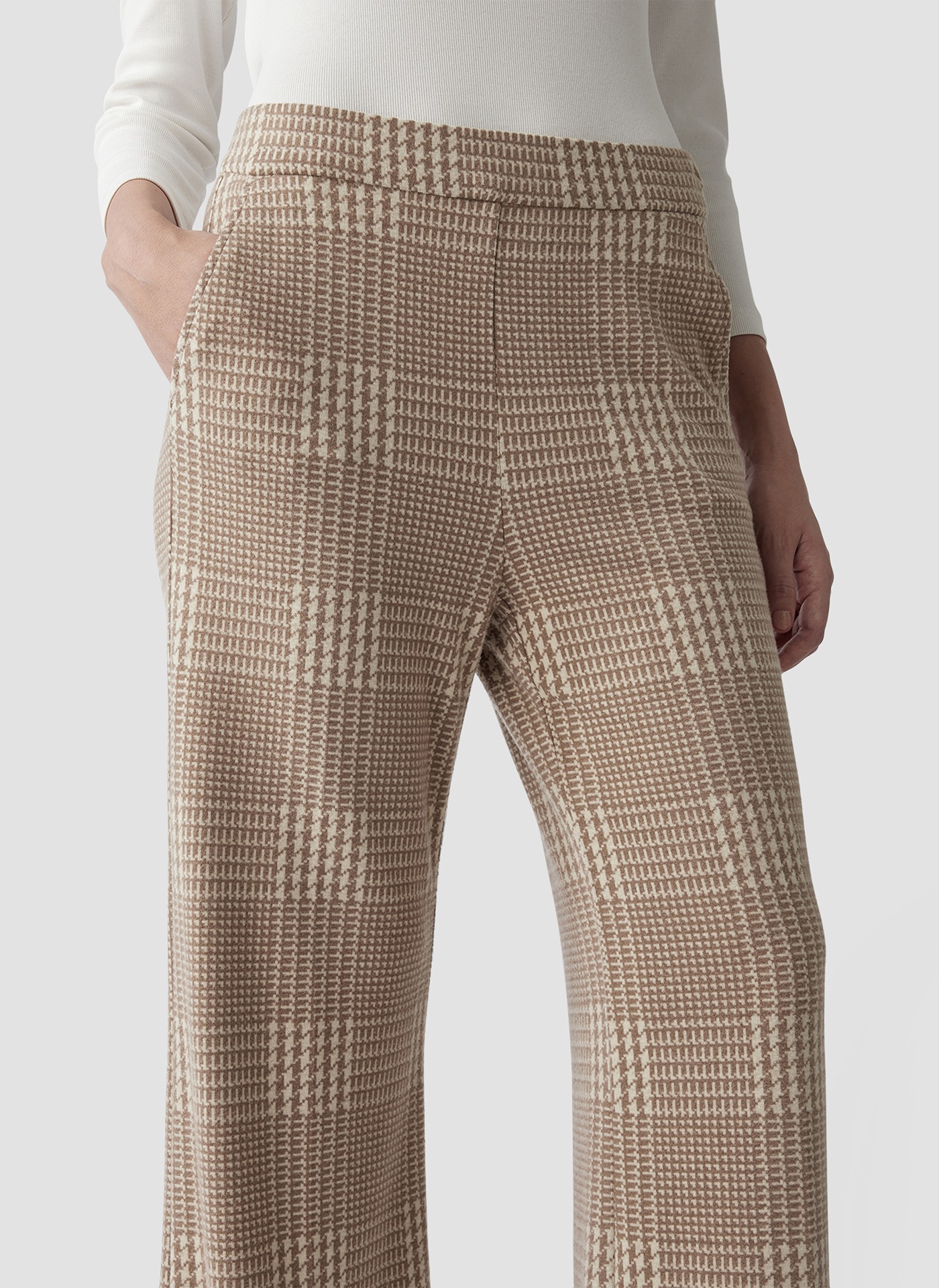 LeComte Jerseyhose »LeComte Glencheck-Hose für klassischen Look mit modernem Komfort«