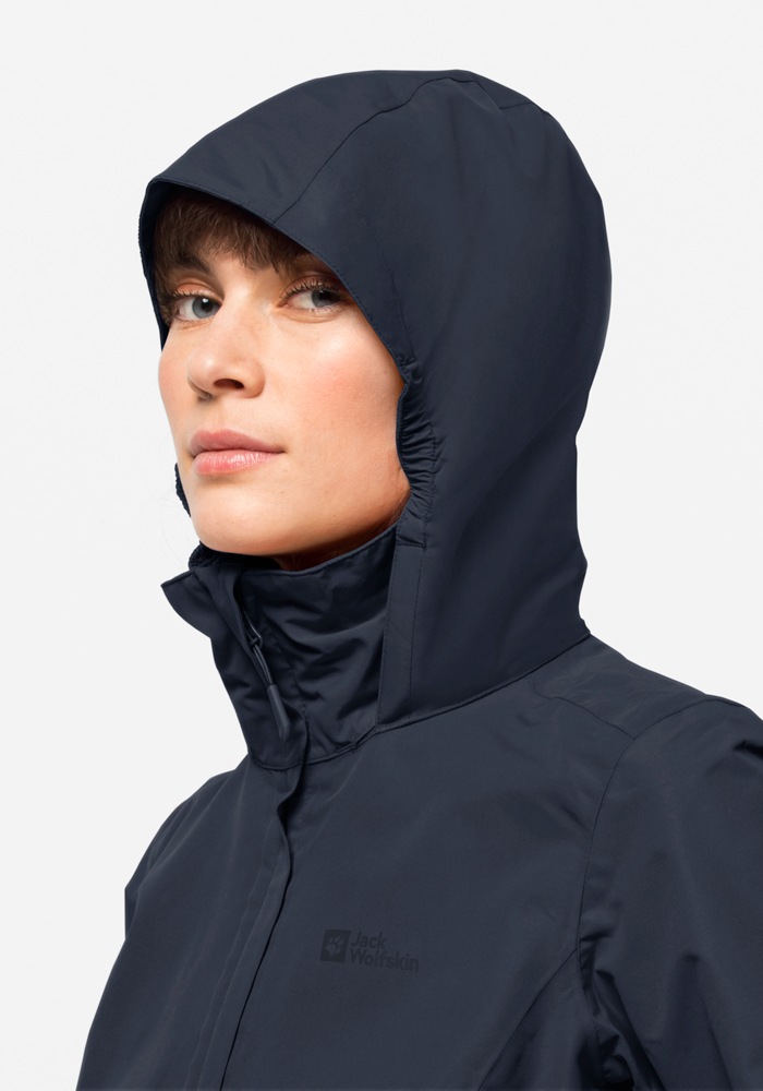 Jack Wolfskin Outdoorjacke »STORMY POINT 2L JKT W«, mit Kapuze