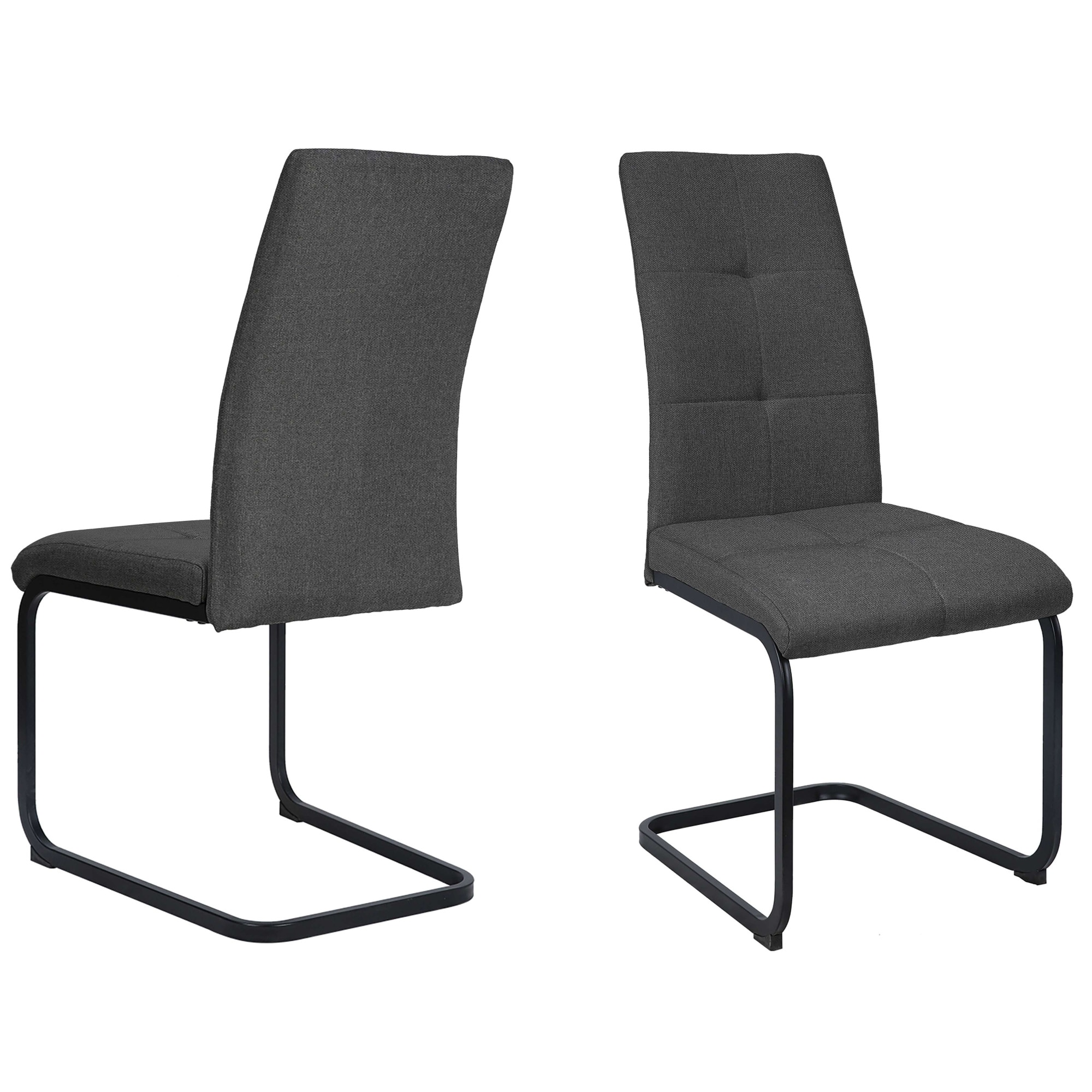 OTTO home Esszimmerstuhl »Calgoty« (Set) 2 Stk.Freischwinger, Webstoff Bezug, schwarzes Metallgestell