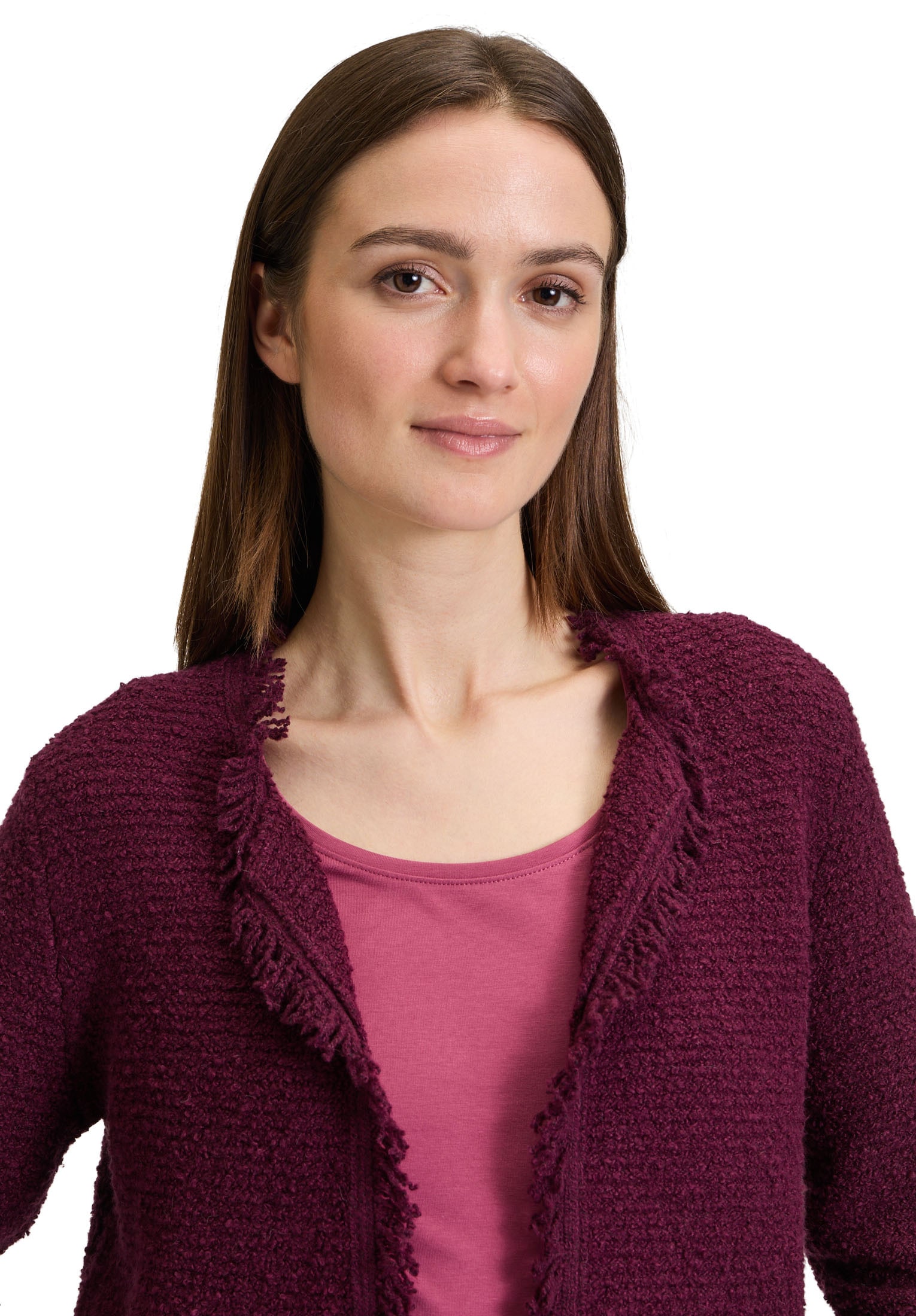 Cartoon Strickjacke »Cartoon Damen Strick-Cardigan mit Fransen«, Fransen