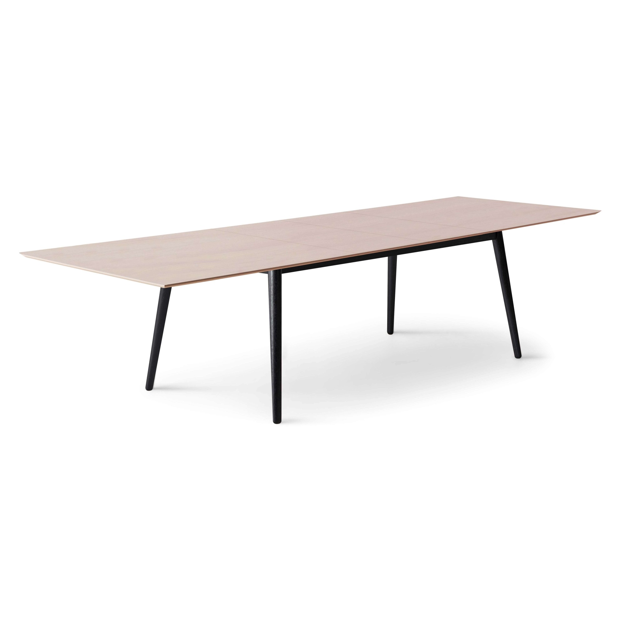 Hammel Furniture Esstisch »Meza Designtisch mit Auszugsfunktion und 2 Einlegeplatten«, bootsförmige Tischplatte MDF, Massivholzgestell, in zwei Breiten