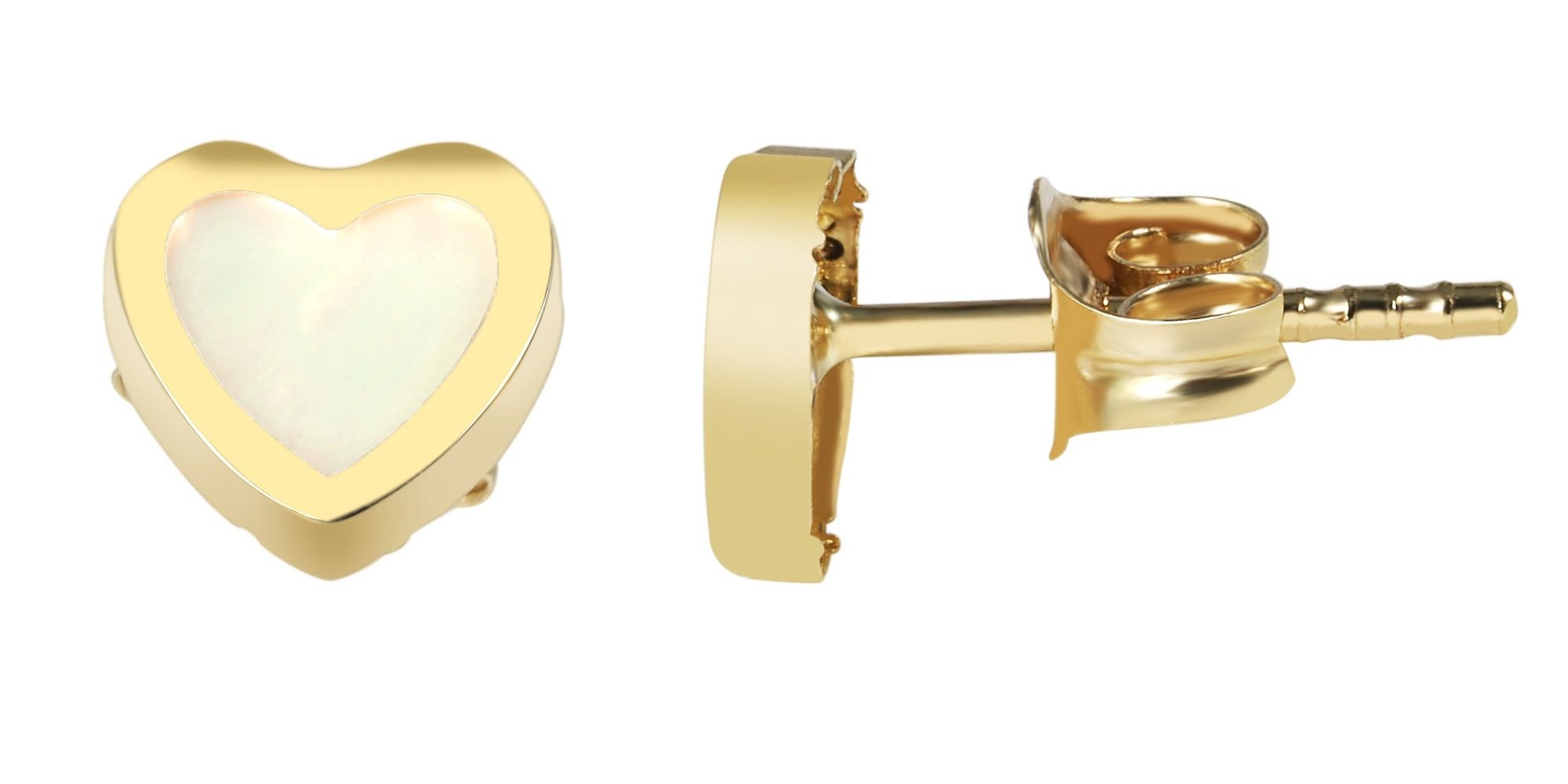 Adelia´s Paar Ohrhänger »Damen Ohrringe – Ohrstecker aus 333 Gold mit Perlmutt« Schöne Geschenkidee zum Muttertag