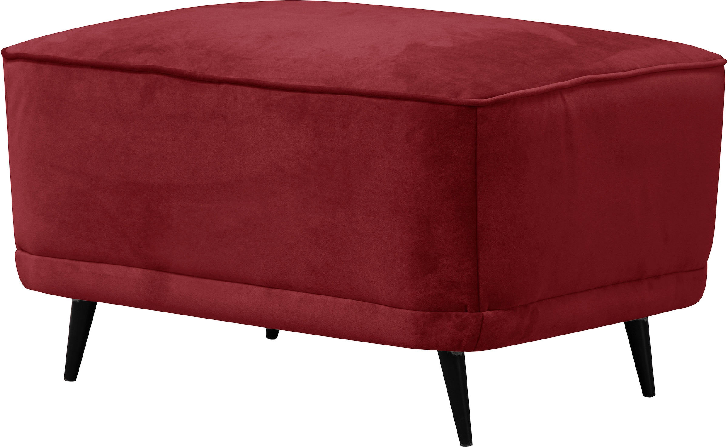 Home affaire Polsterhocker "Ashly" in 3 Bezugsvarianten, Bouclé, Samtoptik günstig online kaufen