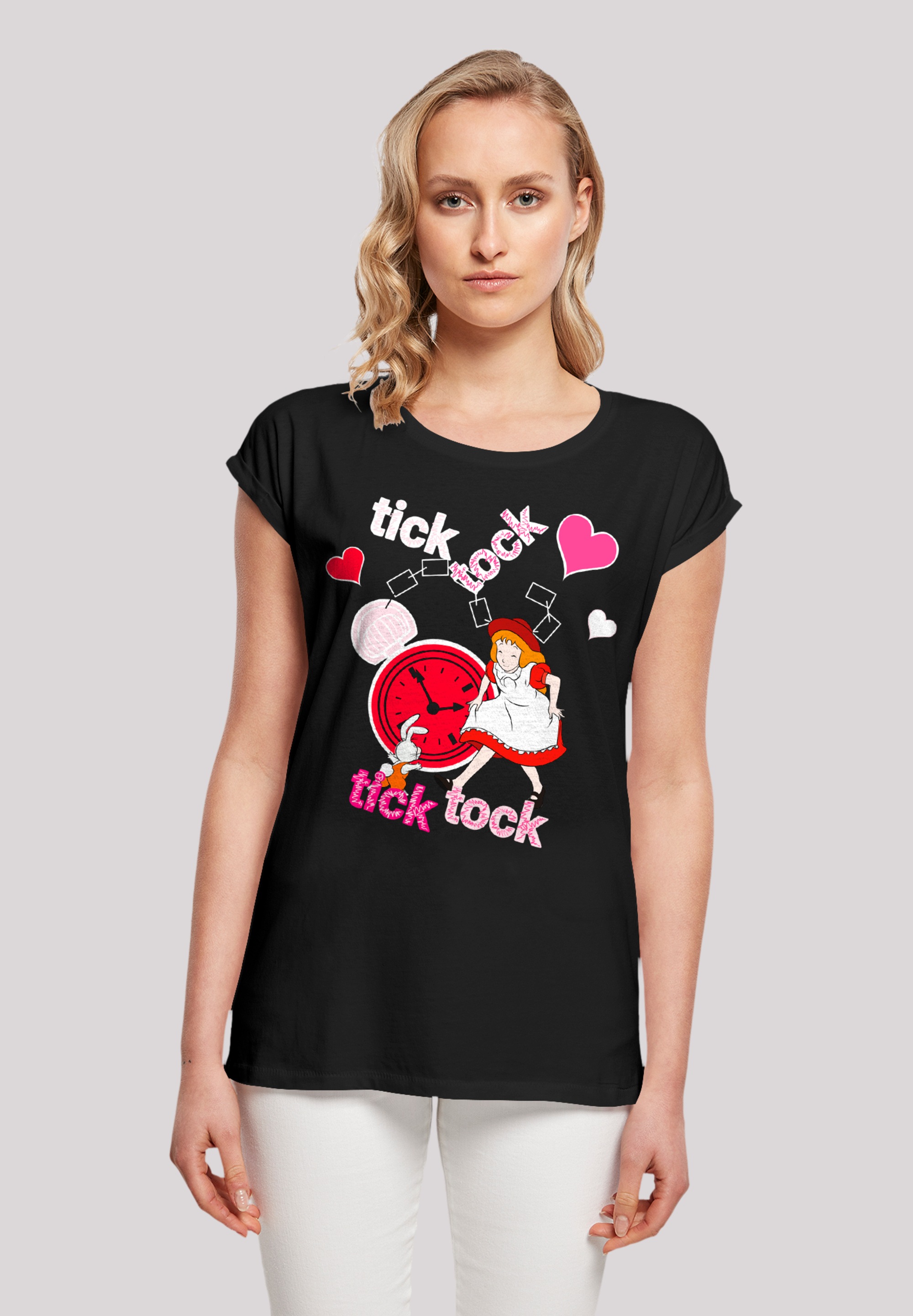 F4NT4STIC T-Shirt "Alice im Wunderland Tick Tock", Retro, Heroes of Childho günstig online kaufen