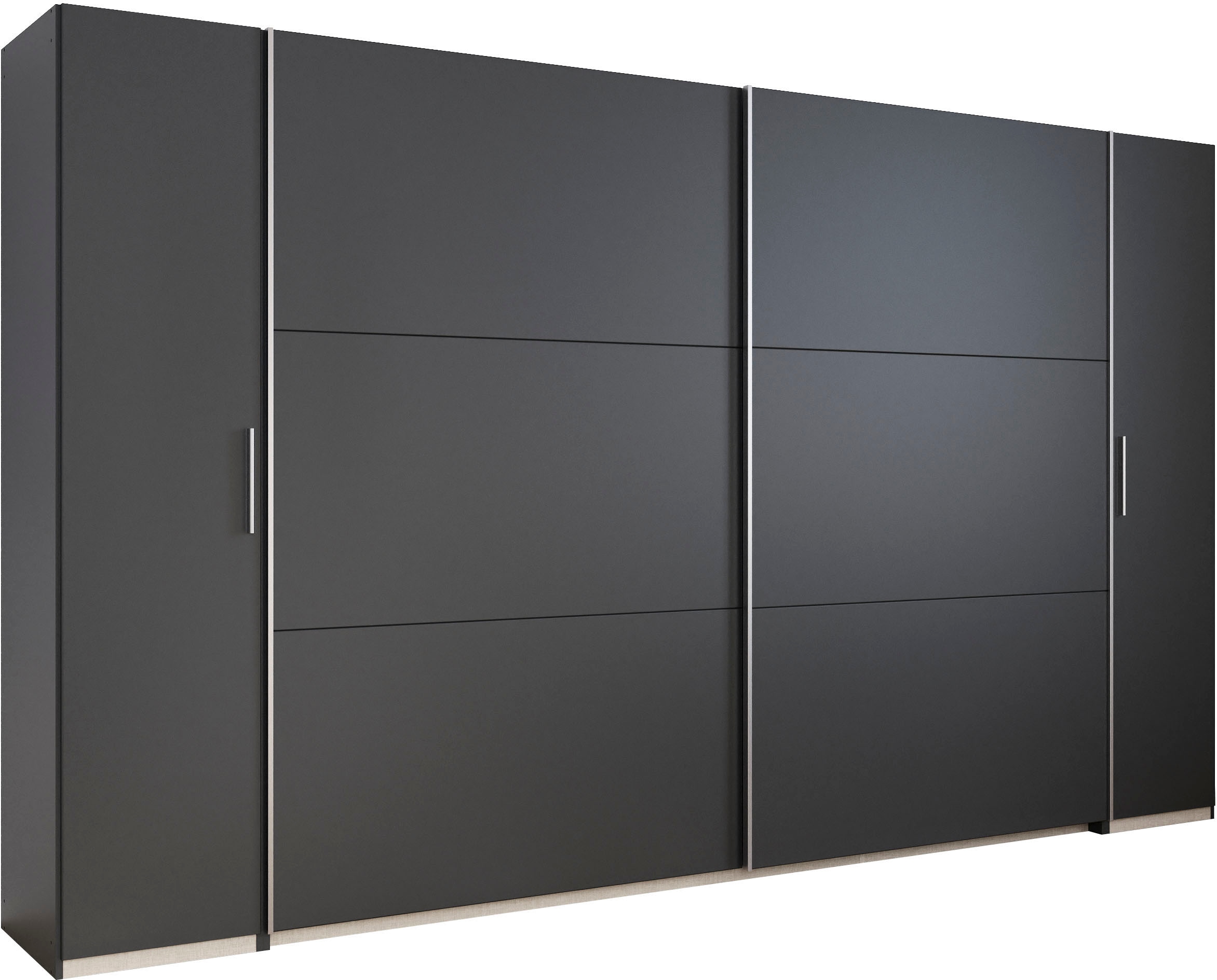 rauch Schwebetürenschrank "Kleiderschrank Drehtürenschrank Schrank Garderobe KRONACH" in 3 Ausstattungen BASIC/CLASSIC/PREMIUM, Breiten 225/268/311/354 cm, mit Dreh- und Schwebetüren und vielen Einlegeböden MADE IN GERMANY