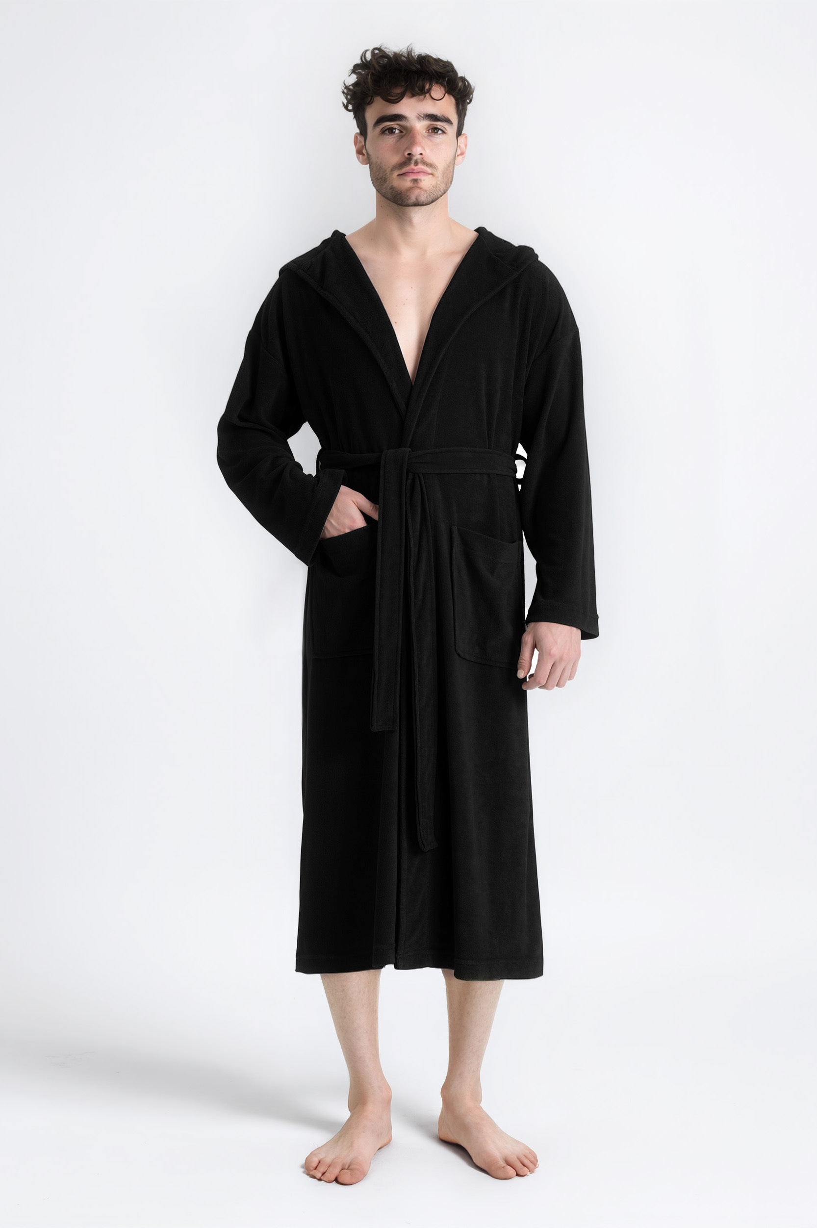 my home Herrenbademantel "Sina, ideal für Sauna & Spa, Hotelbademantel, Mor günstig online kaufen