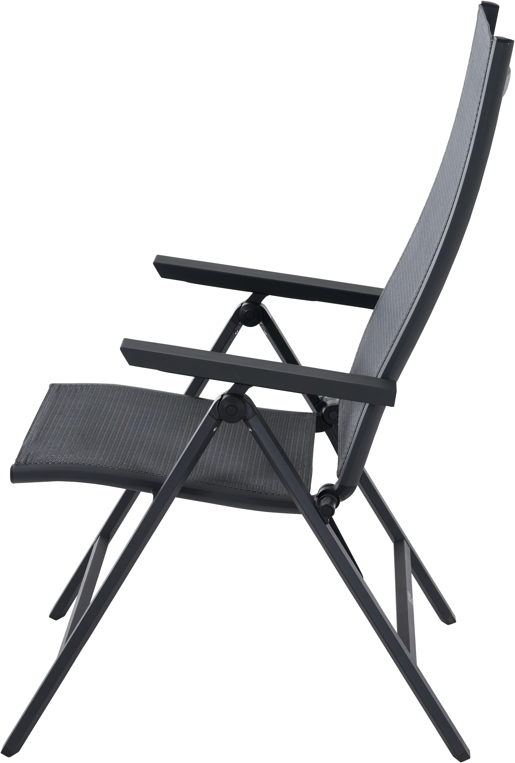 Siena Garden Gartensessel »TAURO Klappsessel, matt anthrazit« Gestell aus Aluminium, Ranotex® Bezug royal-grey