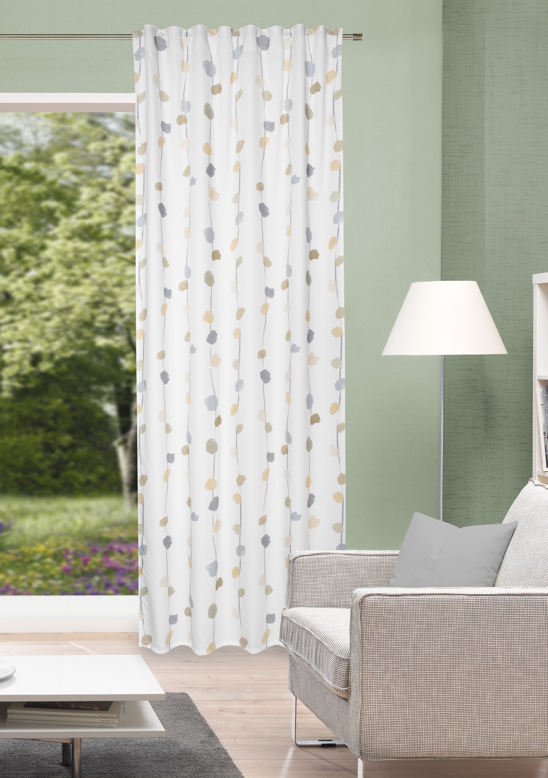 HOME WOHNIDEEN Vorhang "EFFIE" Multifunktionsband 1 Stk. tlg. Kombibandscha günstig online kaufen