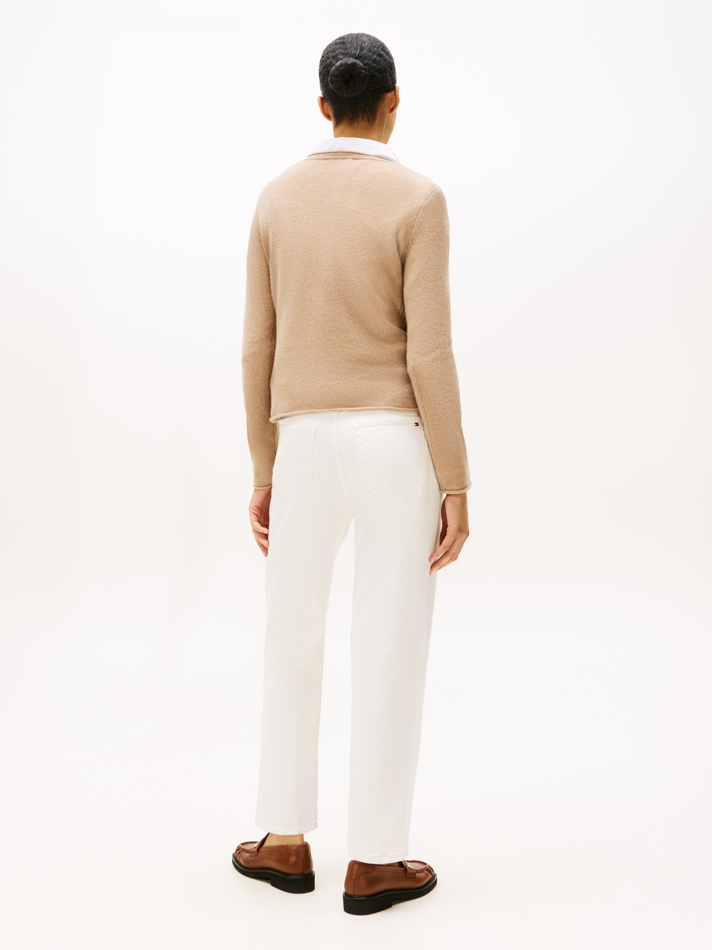 Tommy Hilfiger Strickpullover »SOFT WOOL V-NK SWEATER«, aus reiner Wolle