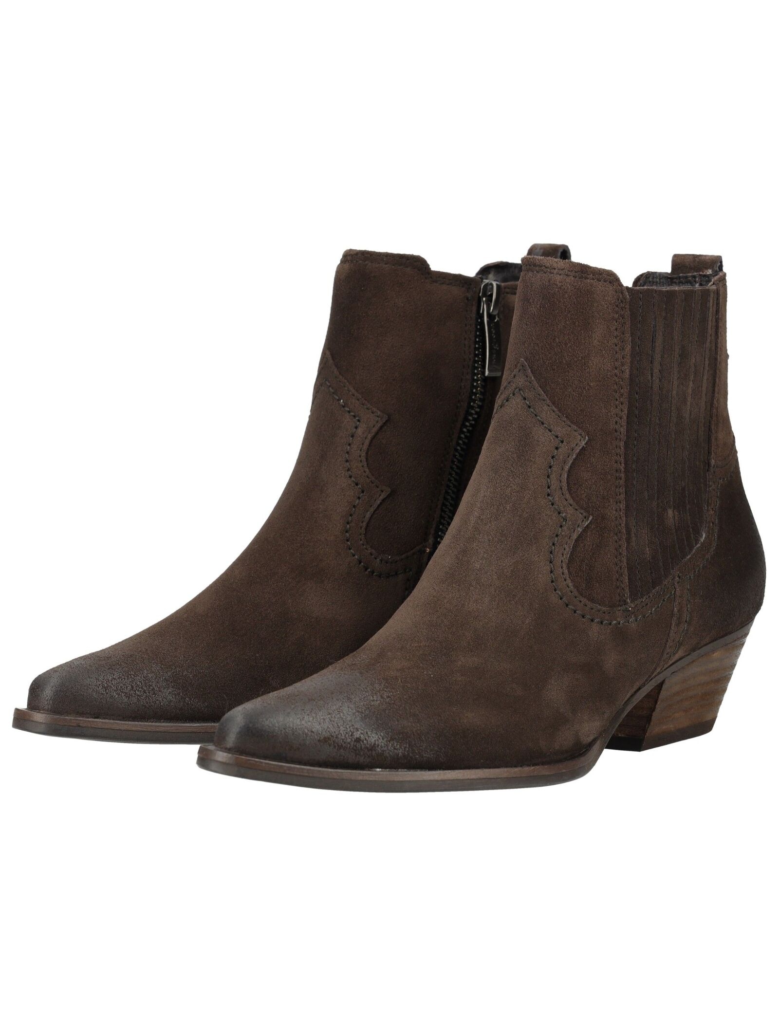 Paul Green Bikerboots »Paul Green Stiefelette Veloursleder«