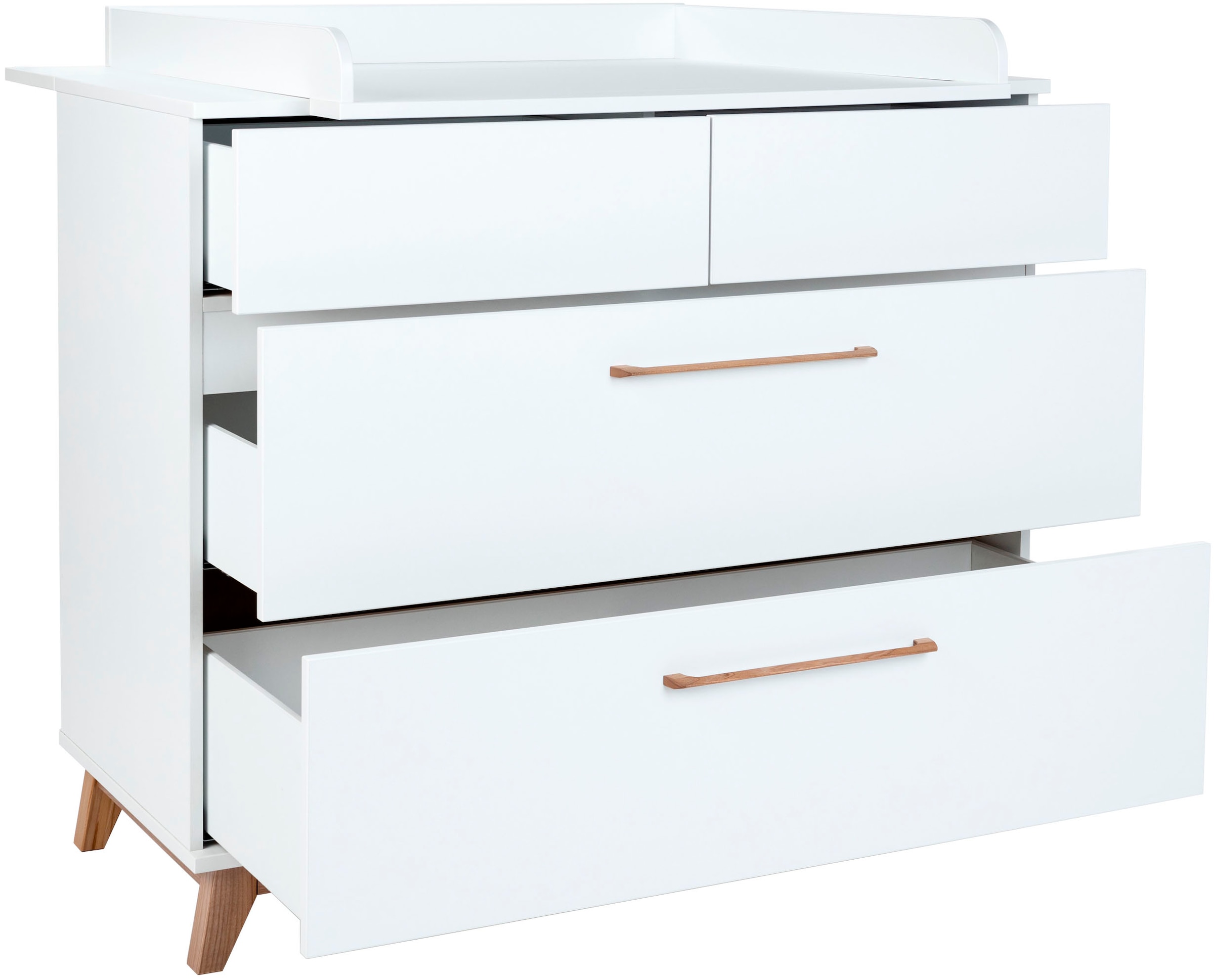 arthur berndt Wickelkommode »Wickelkommode »Lina« mit abnehmbarem Wickelaufsatz«, bis 15 kg, 115 cm