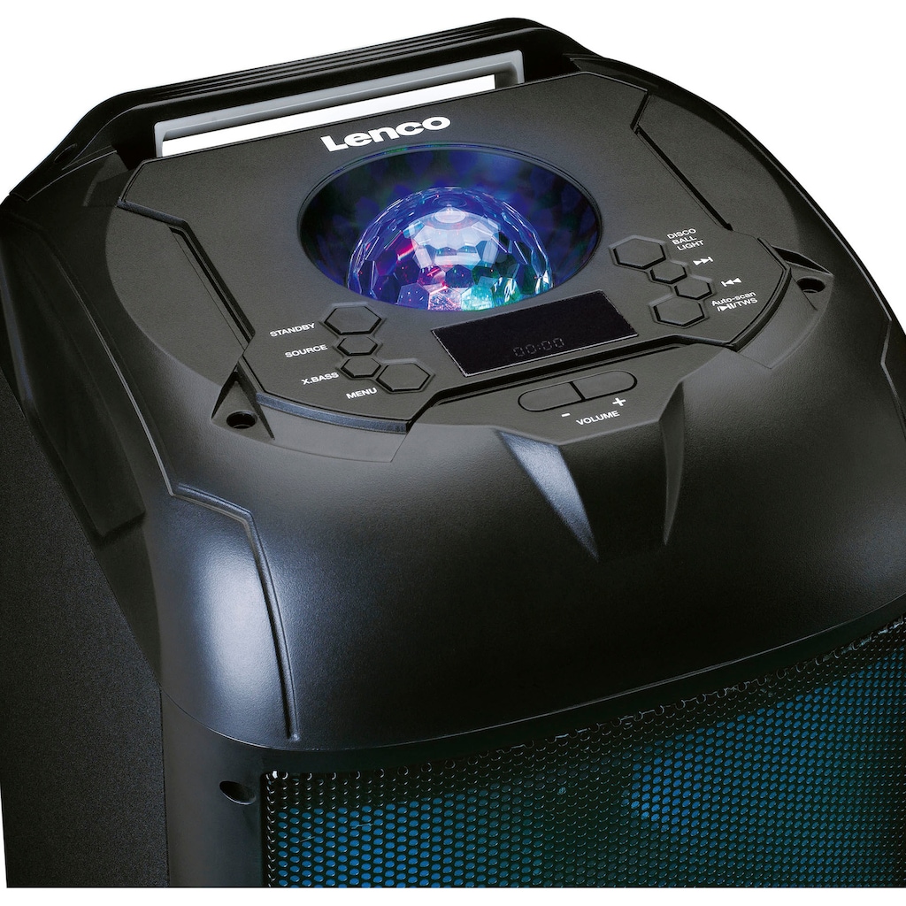 Lenco Party-Lautsprecher »PA-260 - PA-Anlage mit kompletter LED-Frontbeleuchtung«, (1 St.)