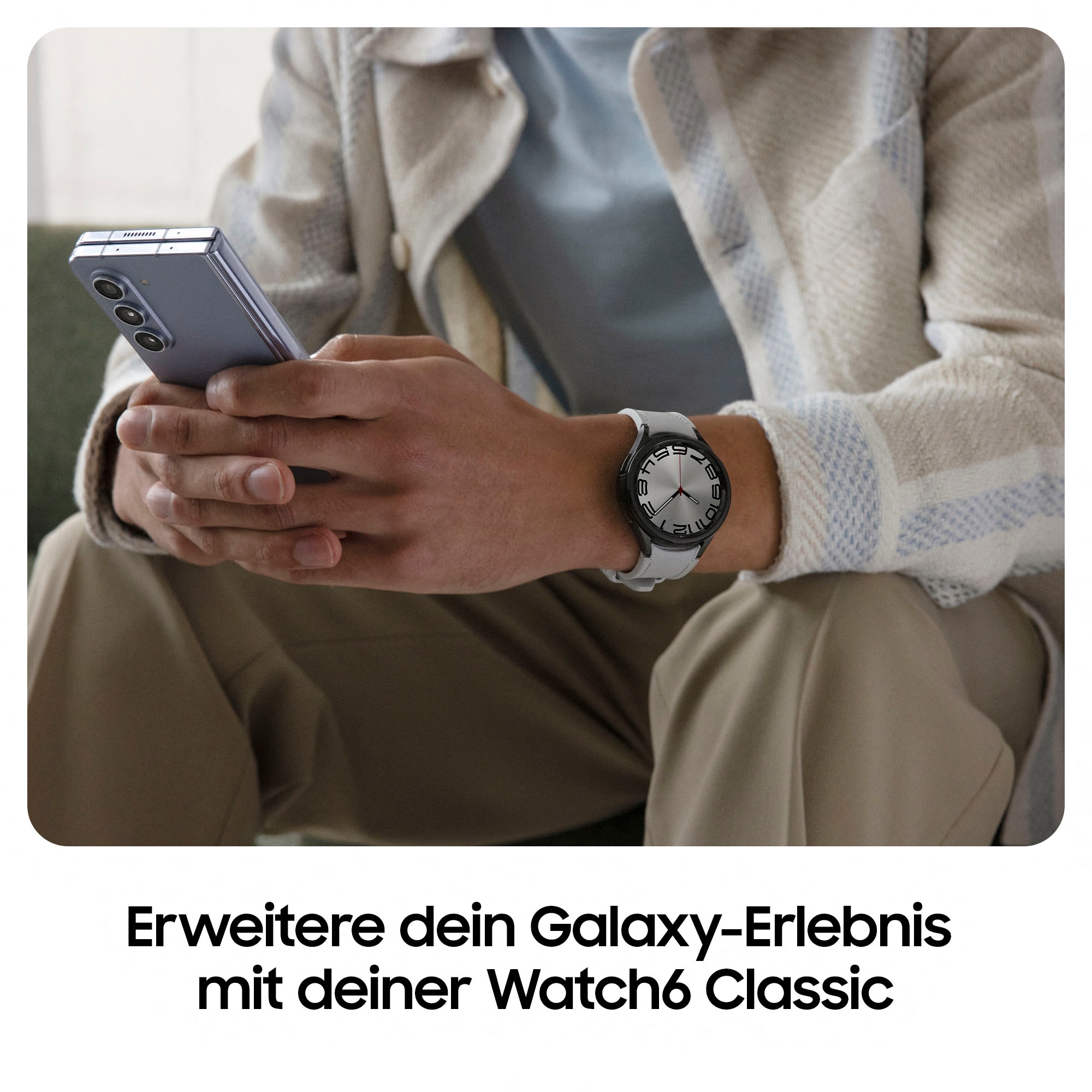 Samsung Smartwatch »Galaxy Watch 6 Classic LTE 43mm«, (3,33 cm / 1,3 Zoll), Wear OS by Samsung, 16 GB,)