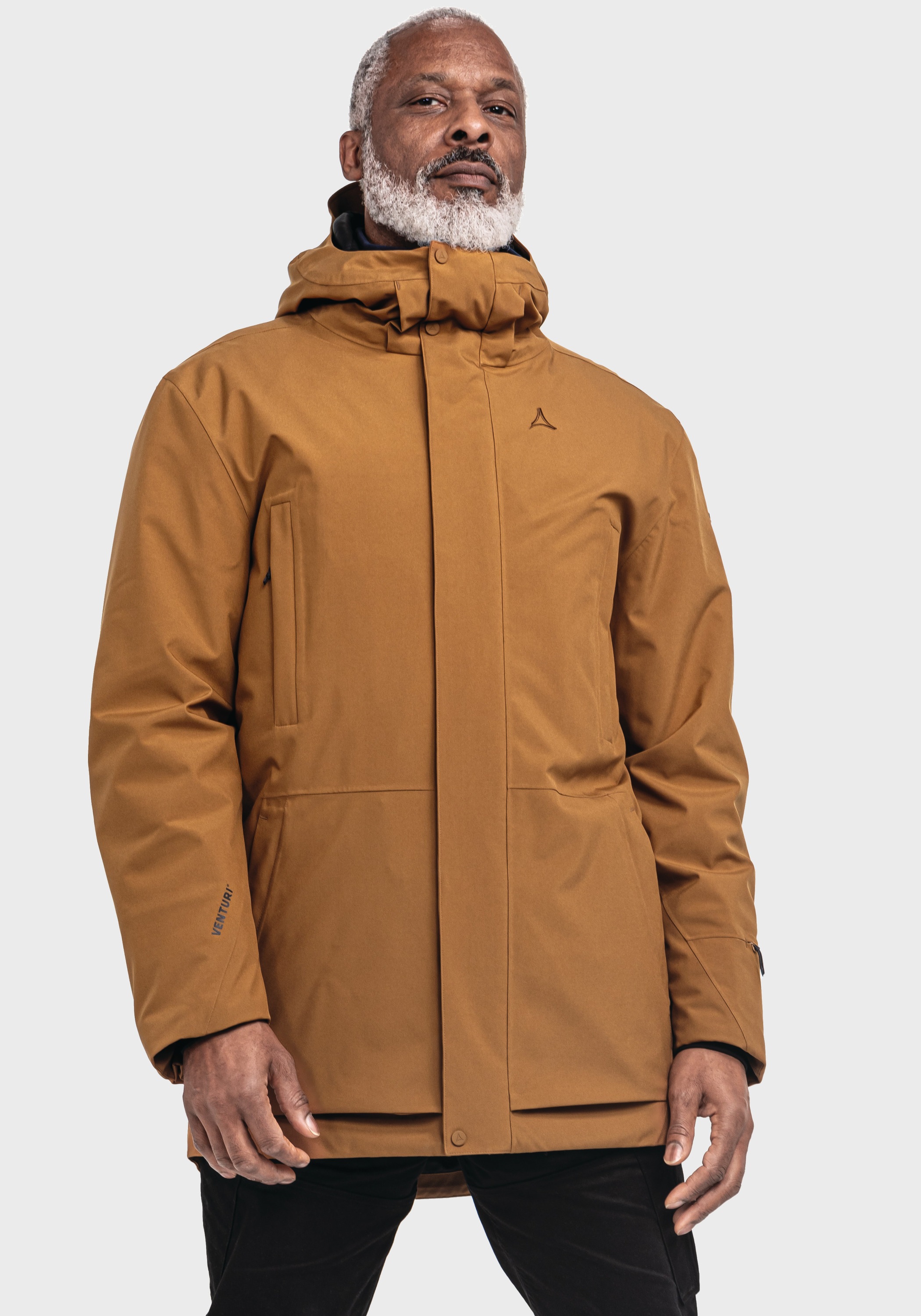 Thumbnail - Schöffel Langjacke "Urban Ins Parka Style Crivat MNS" mit Kapuze