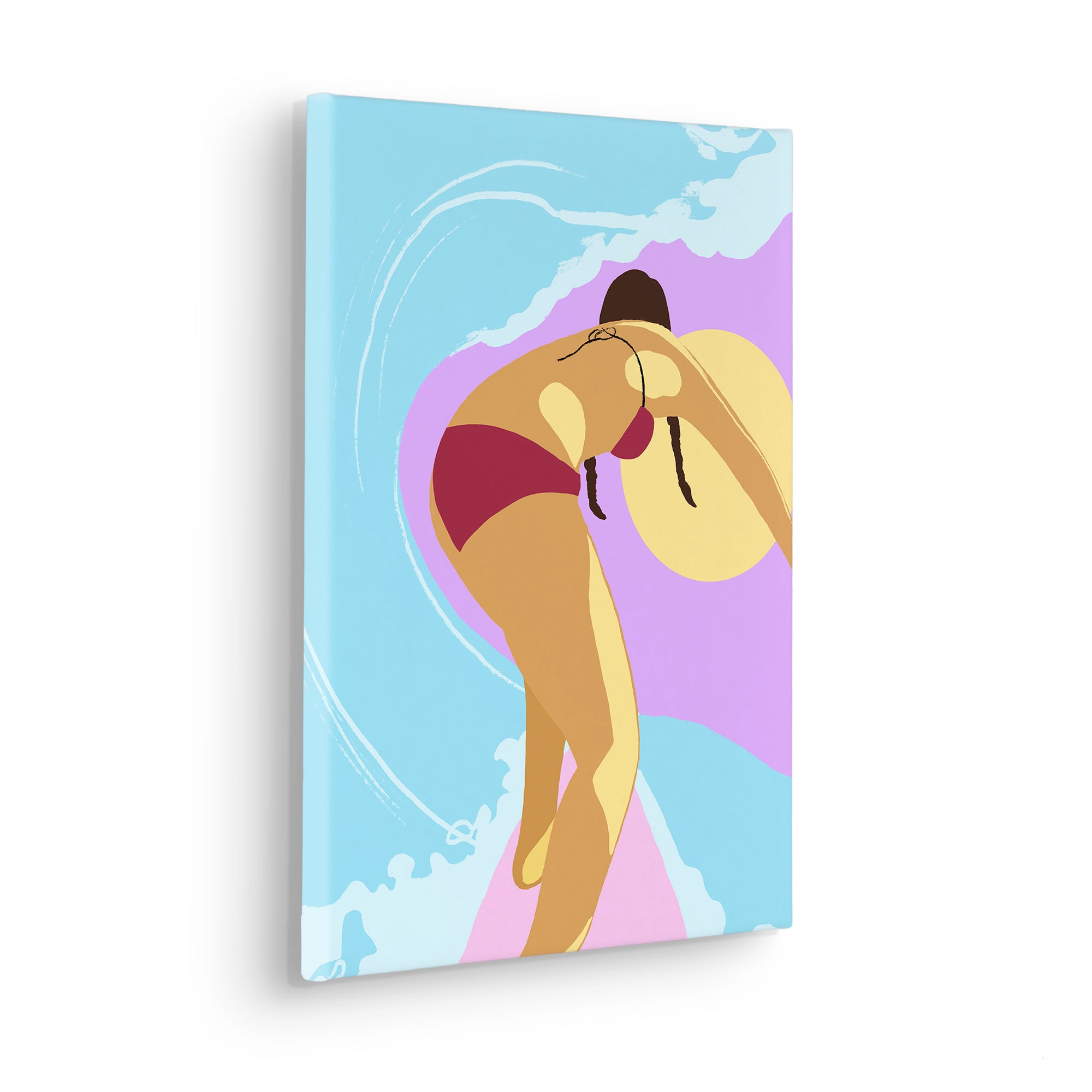 Komar Leinwandbild "Tube Riding - Größe 30 x 40 cm" Natur 1 Stk. tlg. Keilr günstig online kaufen