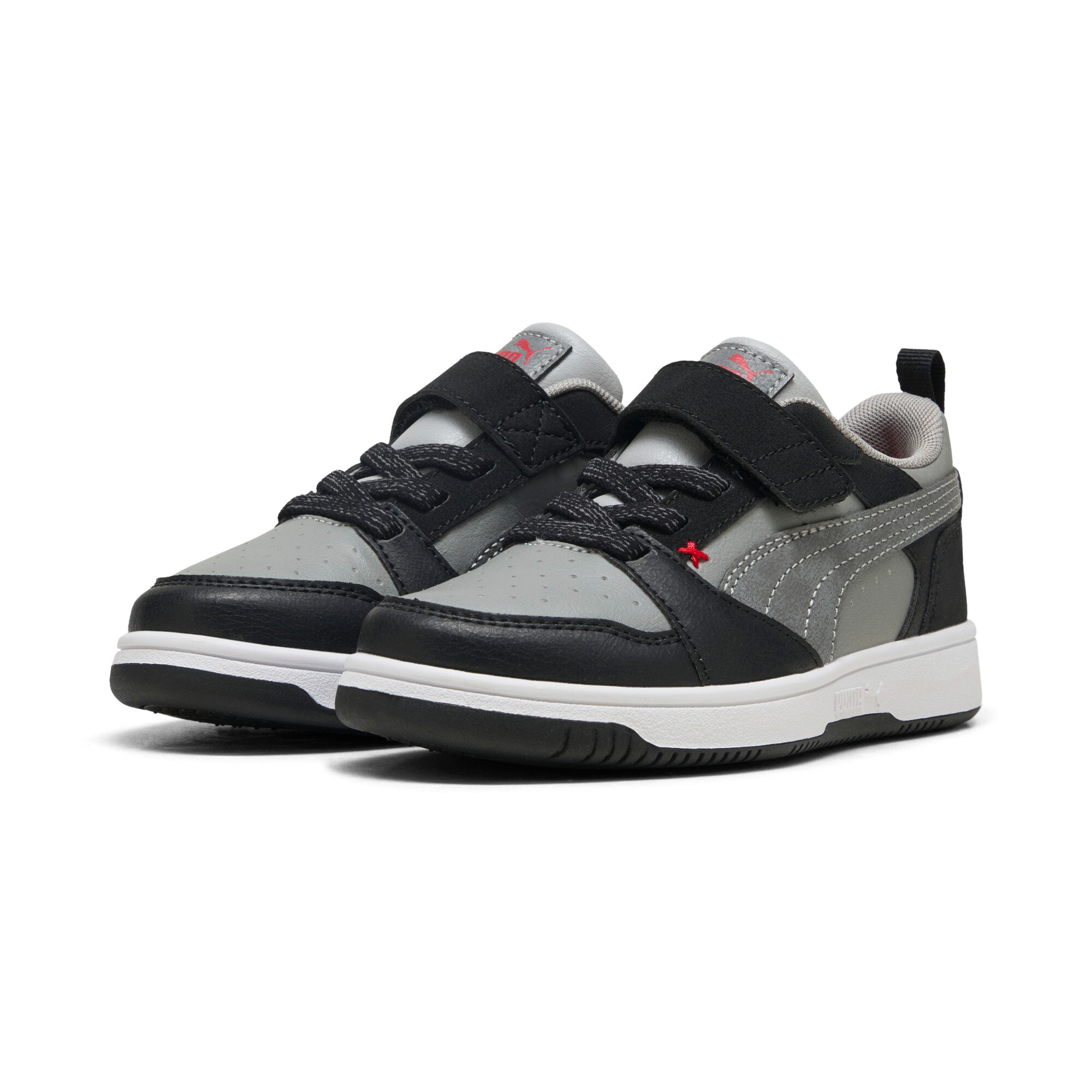 PUMA Sneaker "REBOUND V6 LO MID 90S AC PS" für Kinder, mit sportlichem Stil, mit Klettverschluss