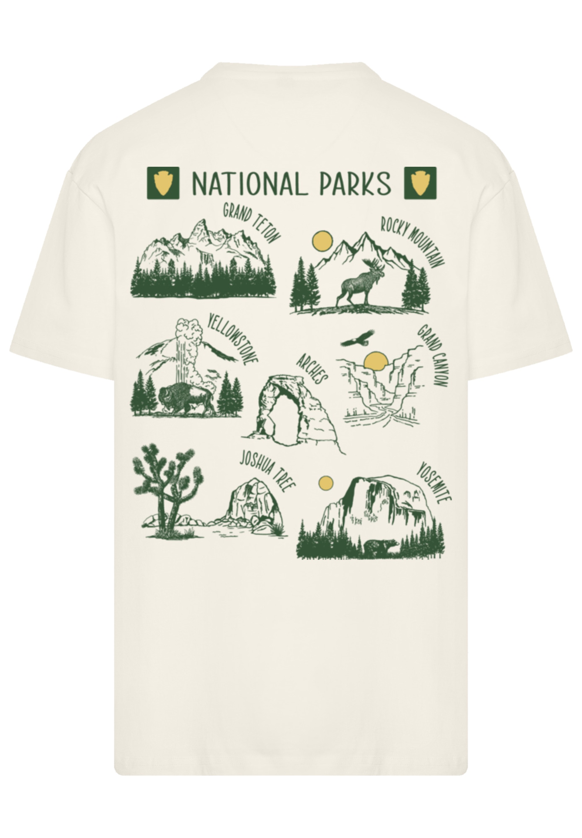 F4NT4STIC T-Shirt "US National Parks Montage", Premium Qualität günstig online kaufen