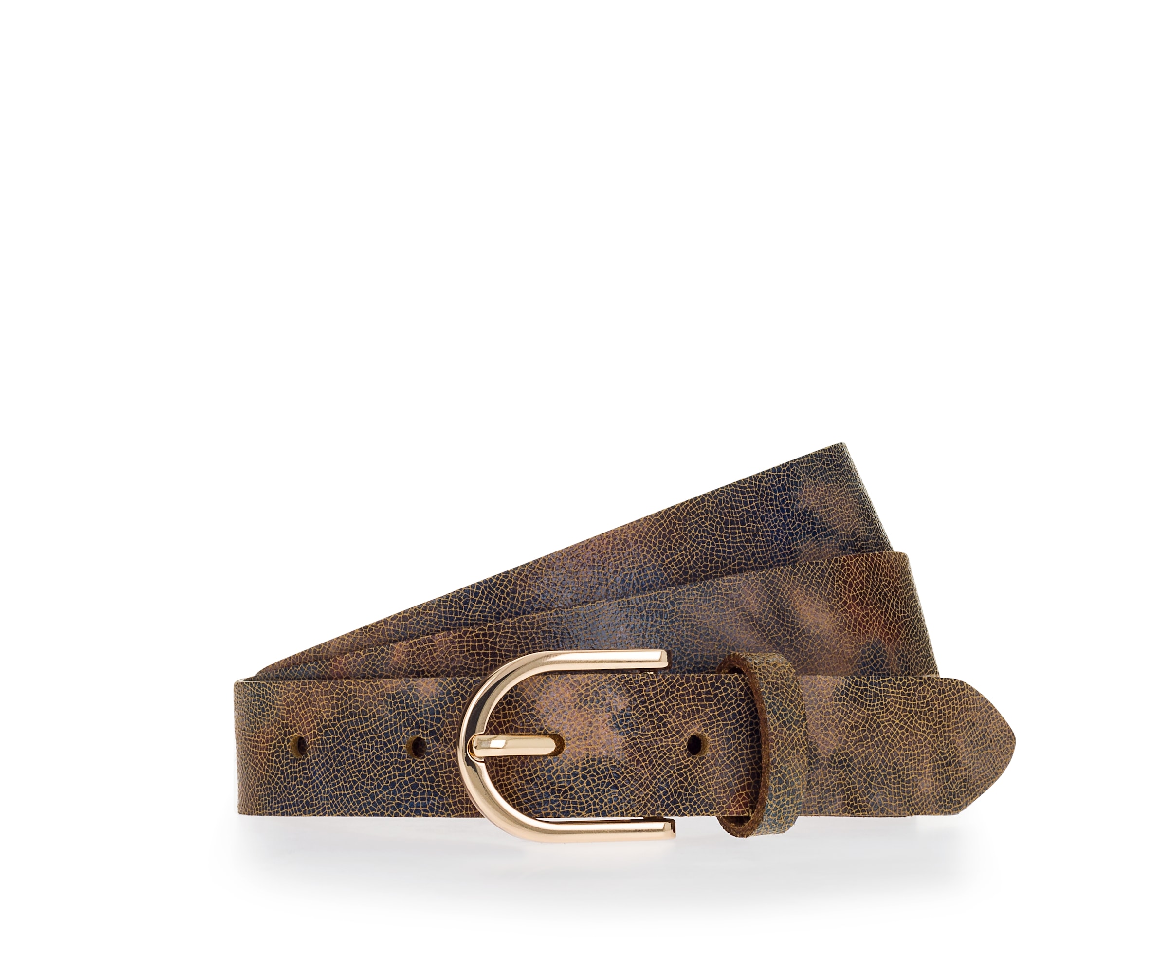 Tamaris Ledergürtel ""Claire Gold"" Glänzende Schließe, 2,5 cm breit günstig online kaufen