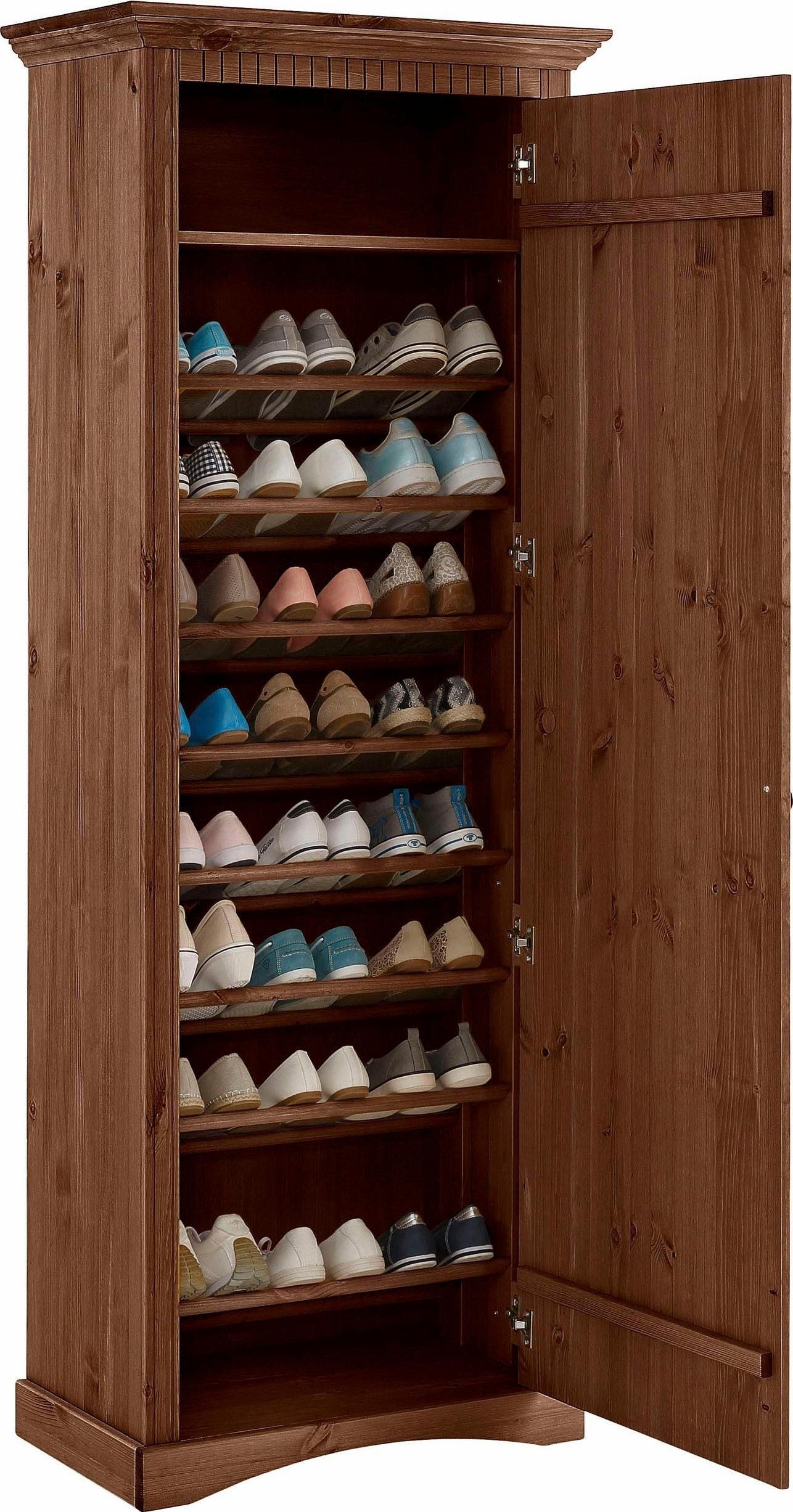 Home affaire Schuhschrank »Rustic«, aus massiver Kiefer, Breite 71 cm, FSC®-zertifiziert