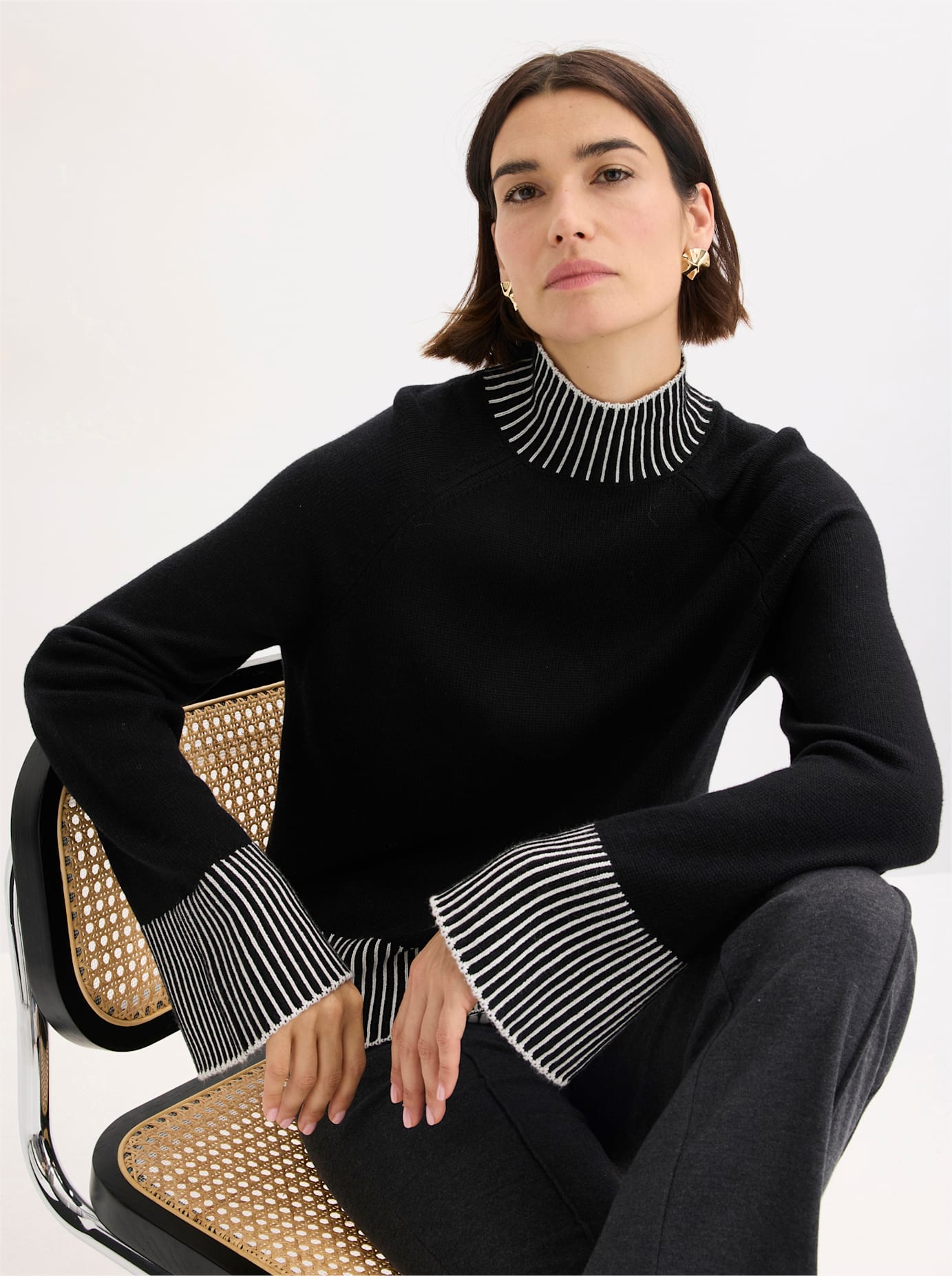 Inspirationen Stehkragenpullover "Pullover"