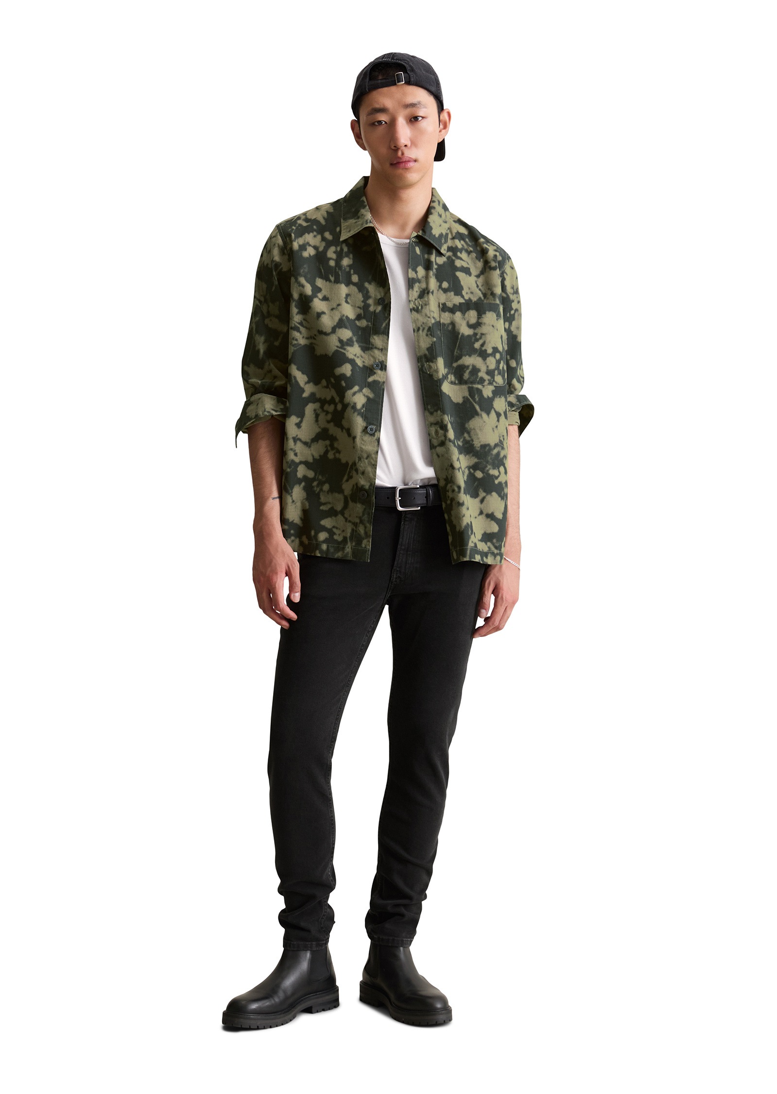 Marc O'Polo DENIM Kurzjacke »aus robustem Bio-Baumwoll-Mix«, ohne Kapuze