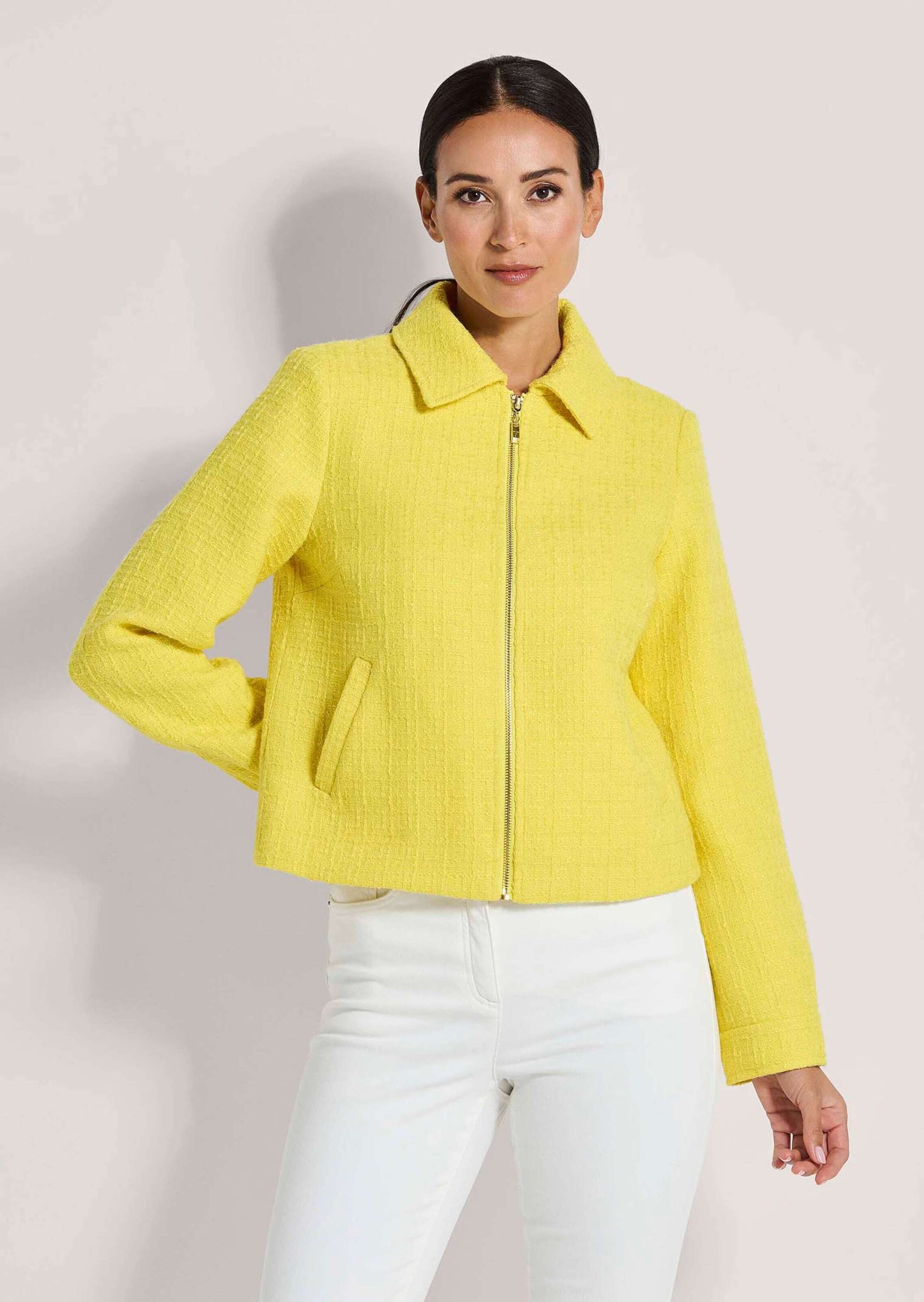 MADELEINE Jerseyblazer "Blazer Kurzer Bouclé-Blazer" günstig online kaufen