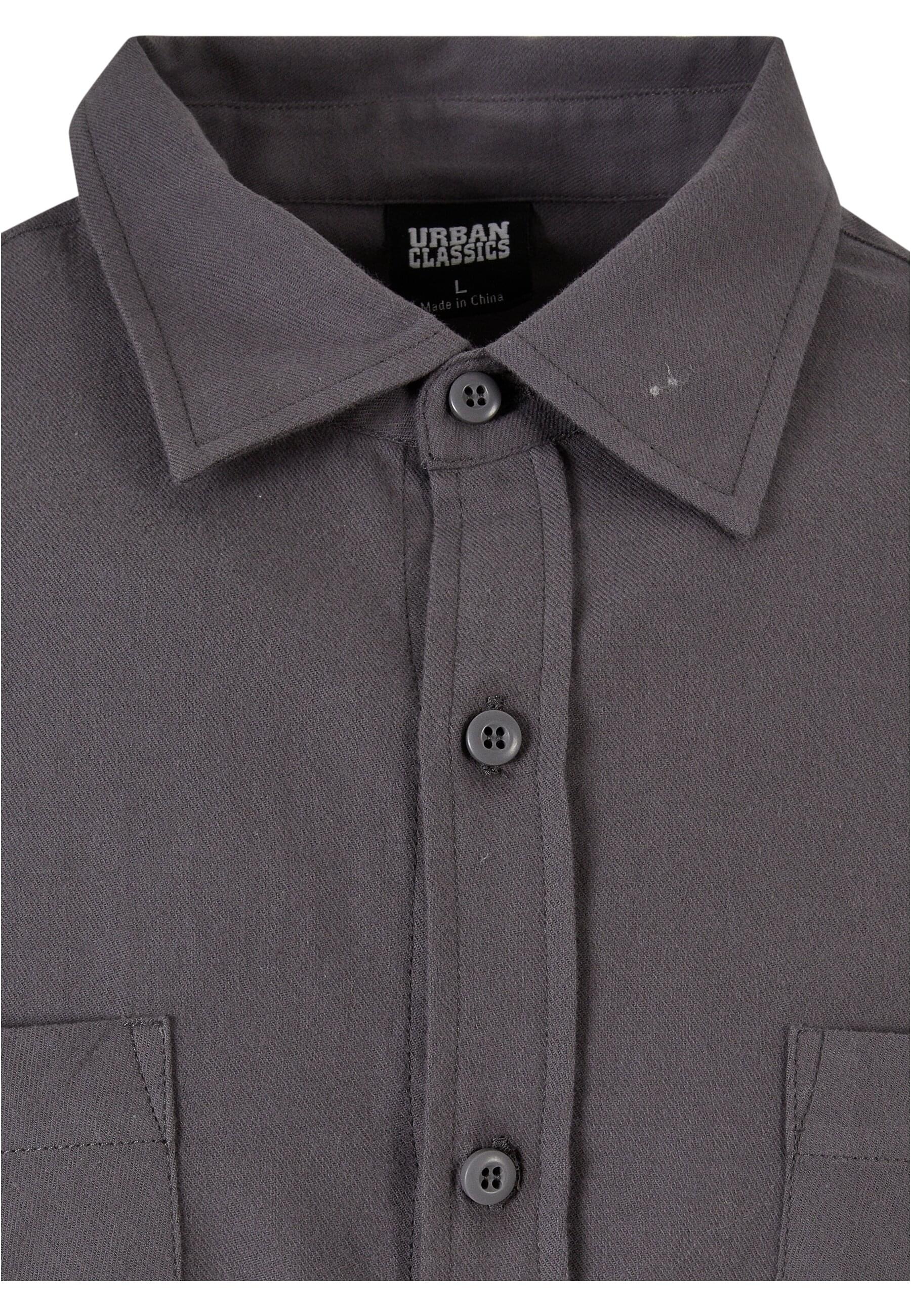 URBAN CLASSICS Langarm-Poloshirt »Urban Classics Herren Flanell Shirt« 1 Stk. tlg.