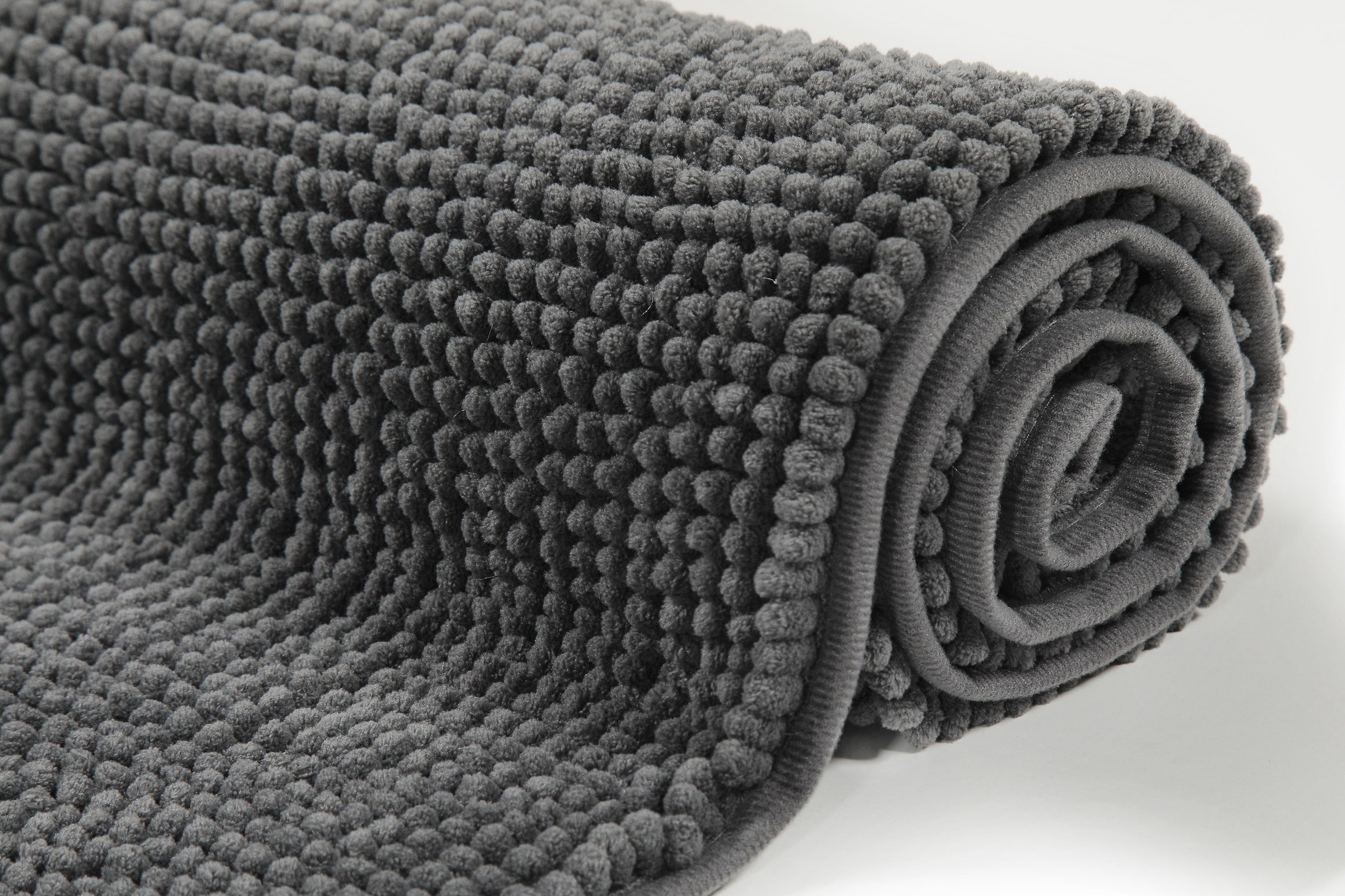 my home Badematte »Kaelan«, rutschhemmend beschichtet, fußbodenheizungsgeeignet, Badvorleger, Badteppich aus weicher Chenille, pastell Farben