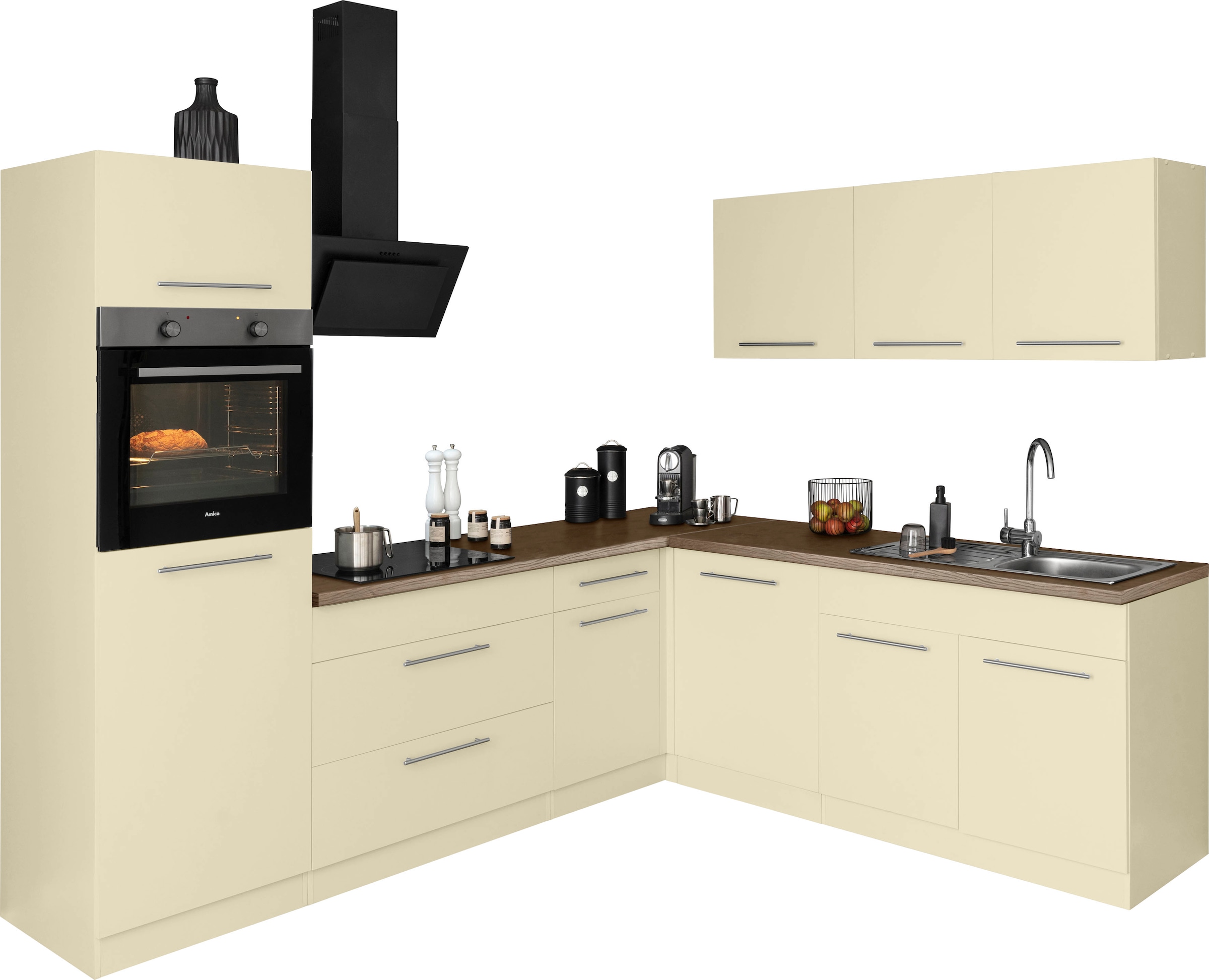 BAUR »Unna«, mit Küchen wiho x 220 Winkelküche E-Geräten, 260 cm Stellbreite bestellen |