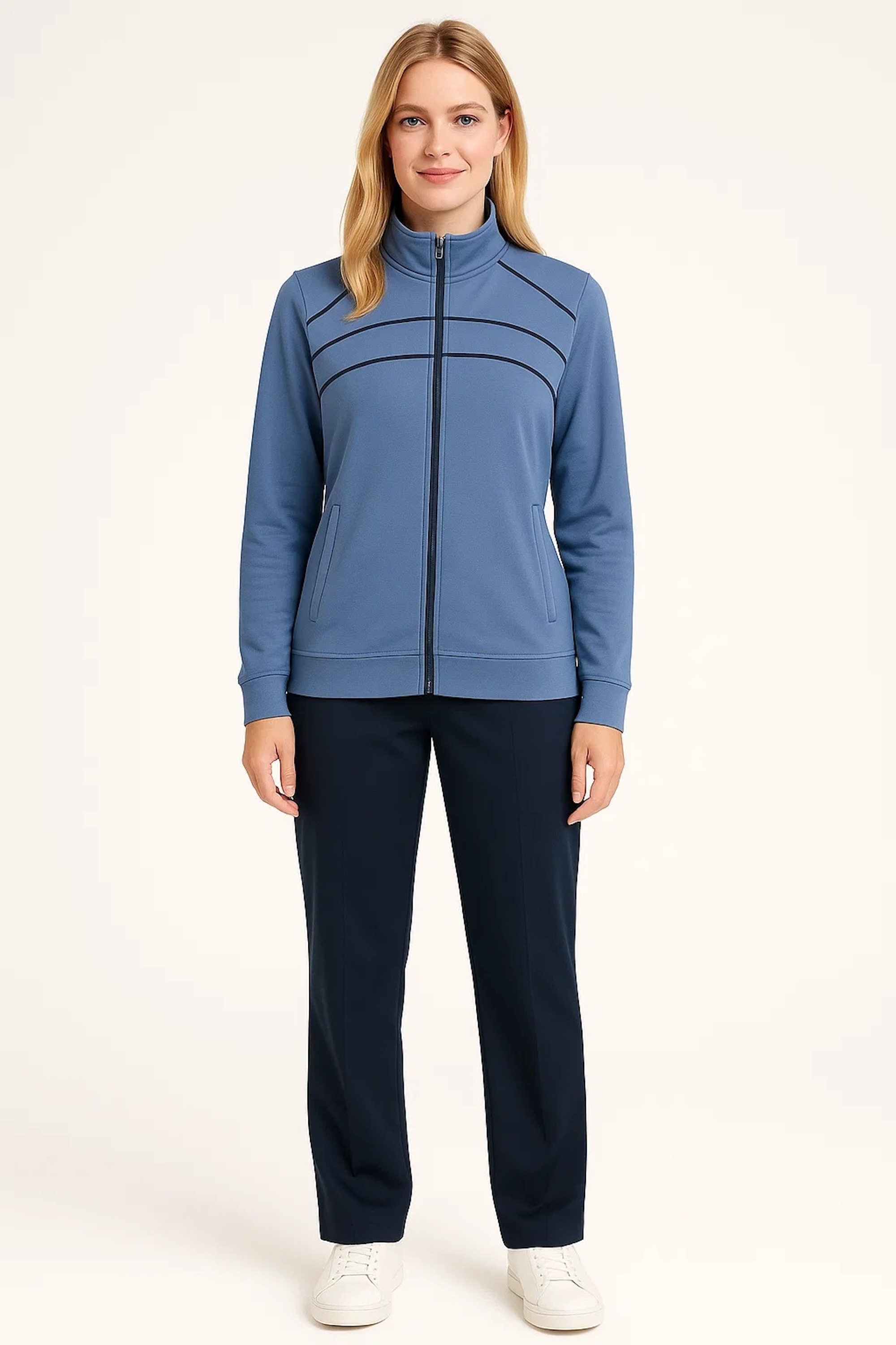 LPO Damen Trainingsjacke "Trainingsanzug Resi"coastal blau, Gr. 21, 100% Polyester, Jacken