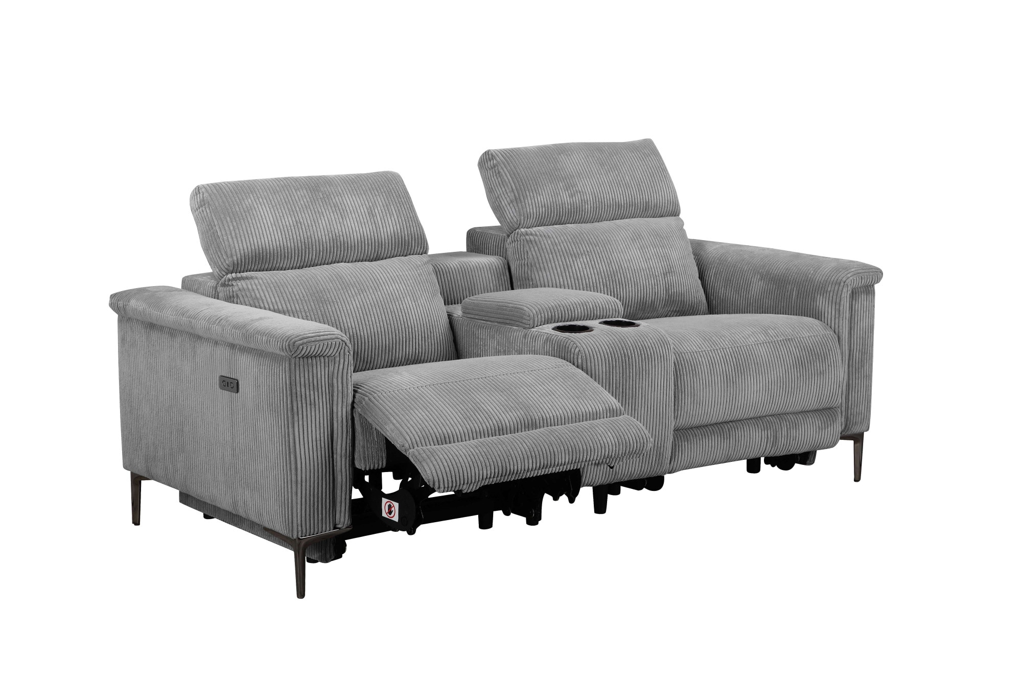 Places of Style 2-Sitzer »Lund in Cord, 2er-Kinosofa, TV-Sessel, Multimedia-Sofa, USB-A,«, m. elektrischer o. manueller Relaxfunktion, Getränkehalter u. Staufach