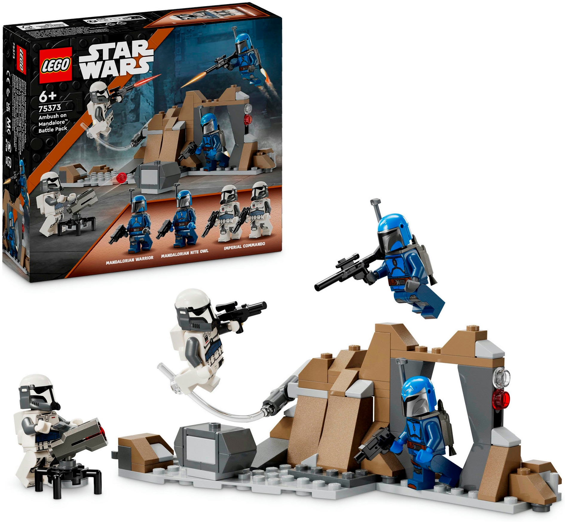 LEGO® Konstruktionsspielsteine »Hinterhalt auf Mandalore™ Battle Pack (75373), LEGO Star Wars™«, (109 St.), Made in Europe