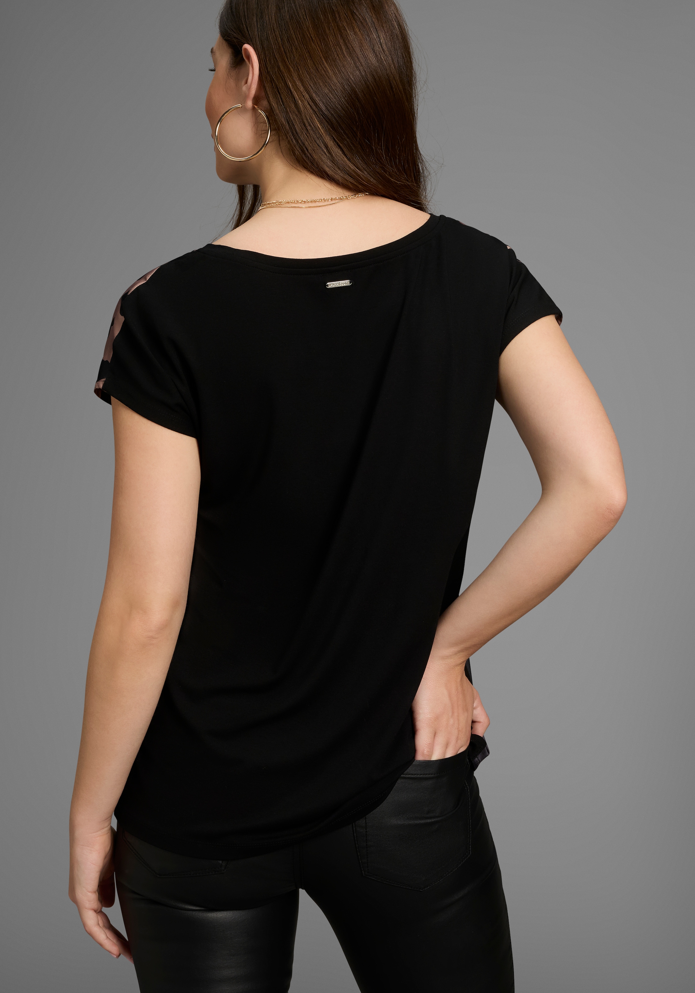 Laura Scott Shirtbluse, in modischem Materialmix - NEUE FARBEN