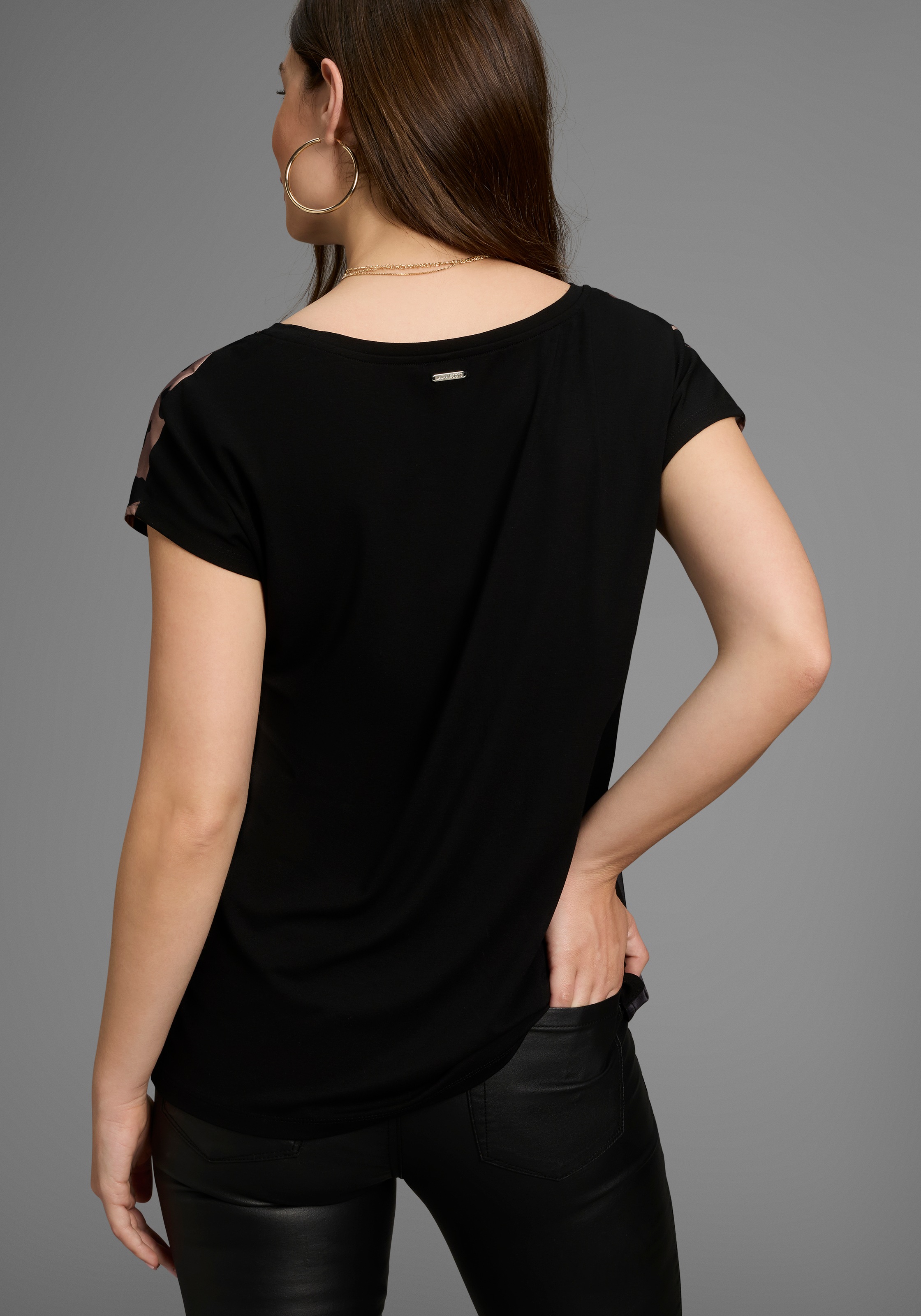 Laura Scott Shirtbluse in modischem Materialmix günstig online kaufen