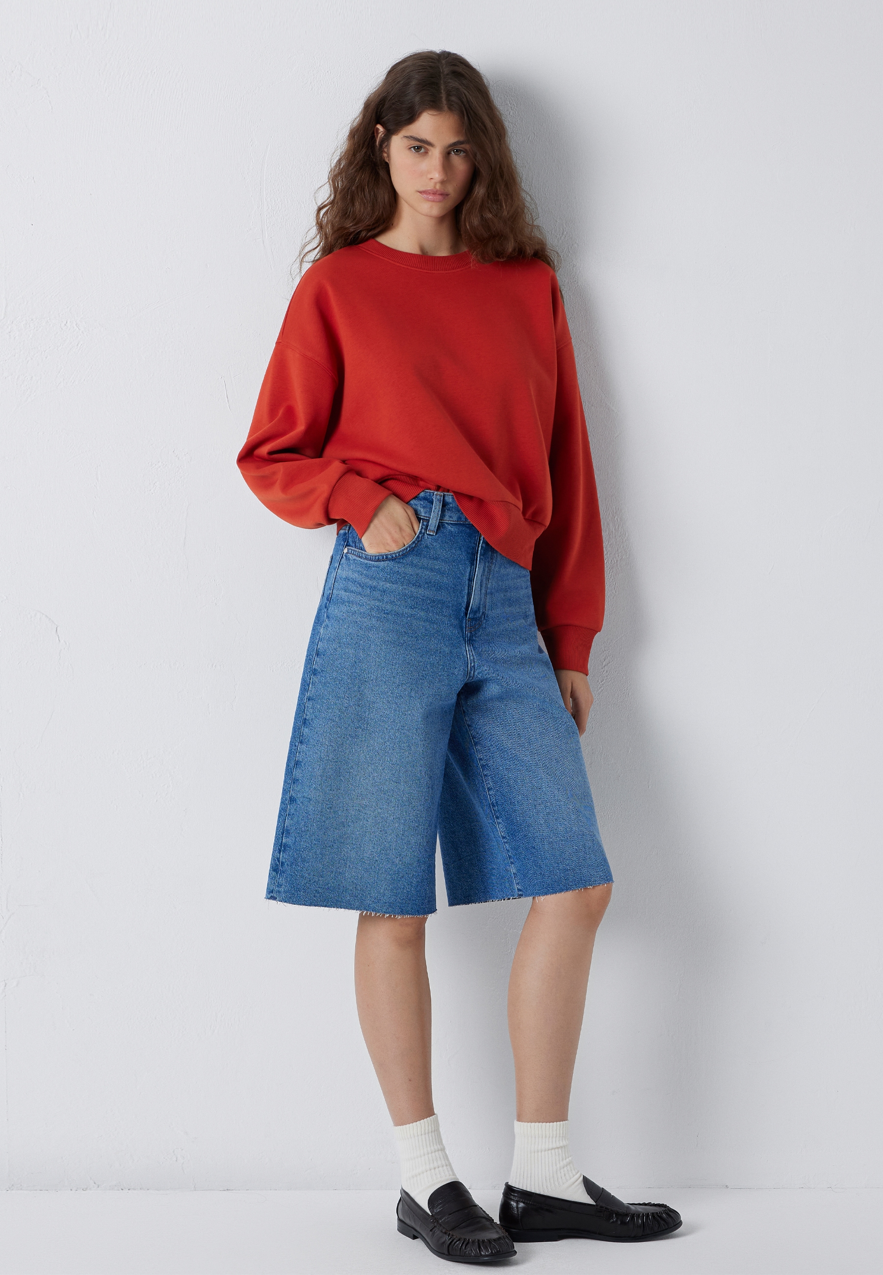 Mavi Rundhalspullover »CREW NECK SWEATSHIRT« Sweatshirt cropped