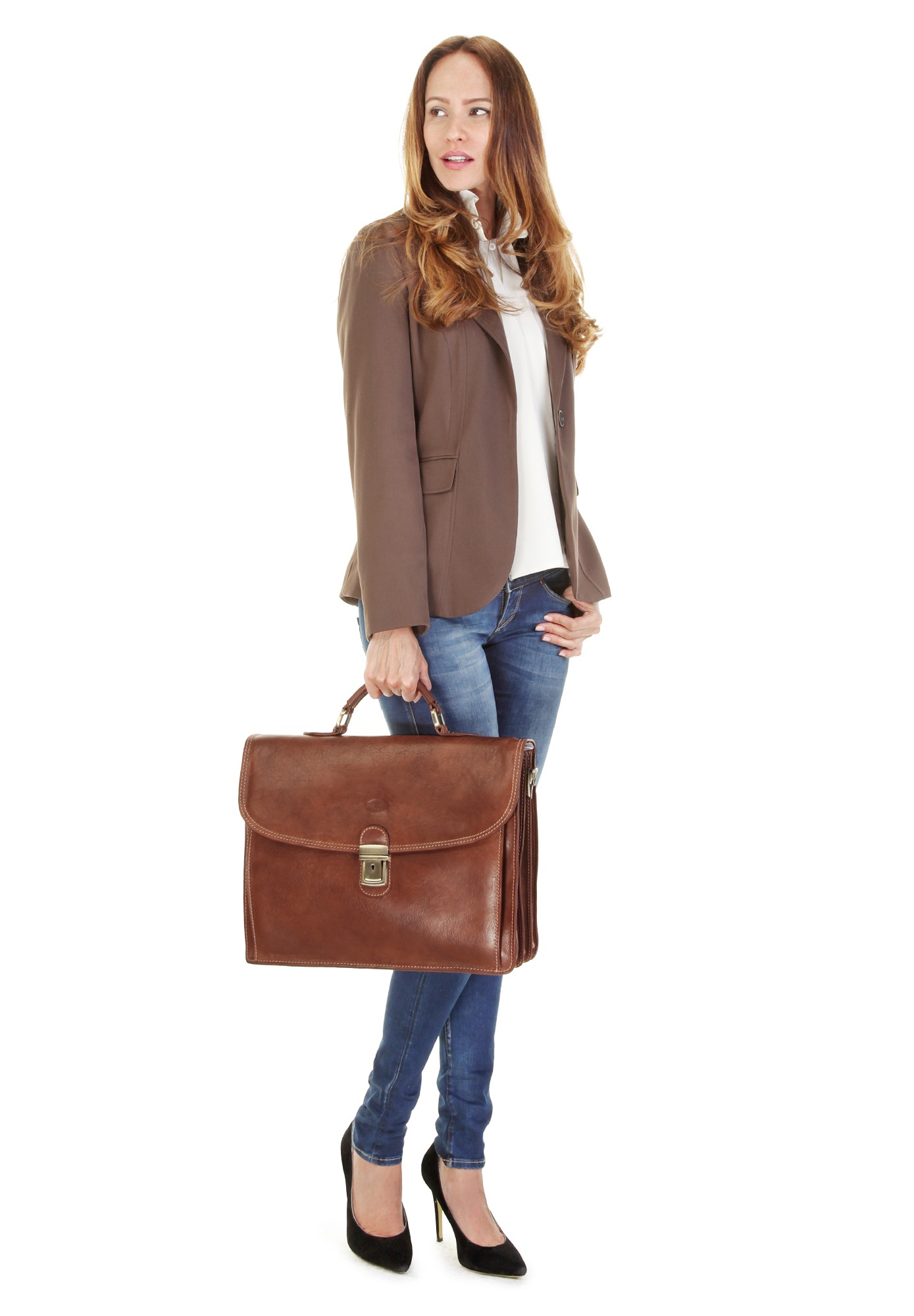 Piké Aktentasche echt Leder, Made in Italy günstig online kaufen