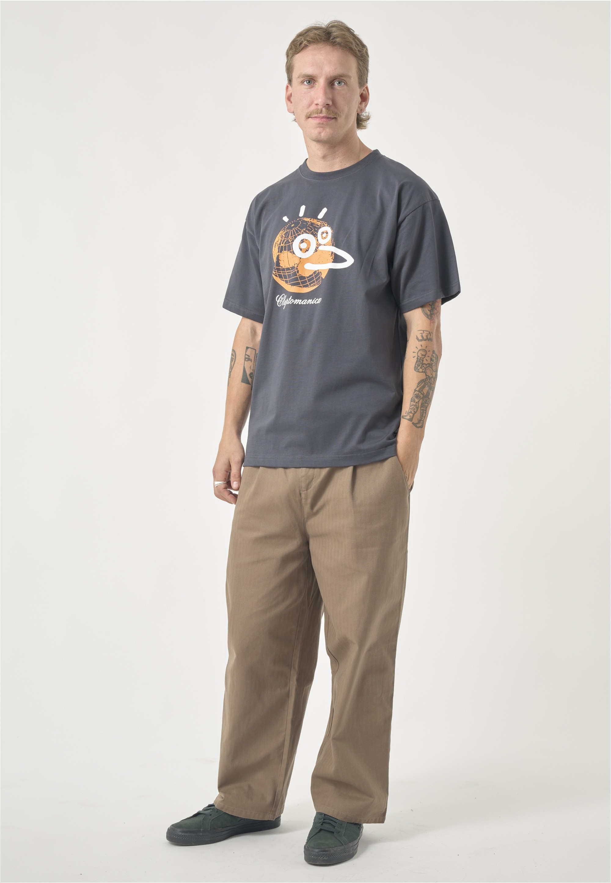 Cleptomanicx T-Shirt »Classic Tee Gull Earth«, Locker geschnitten