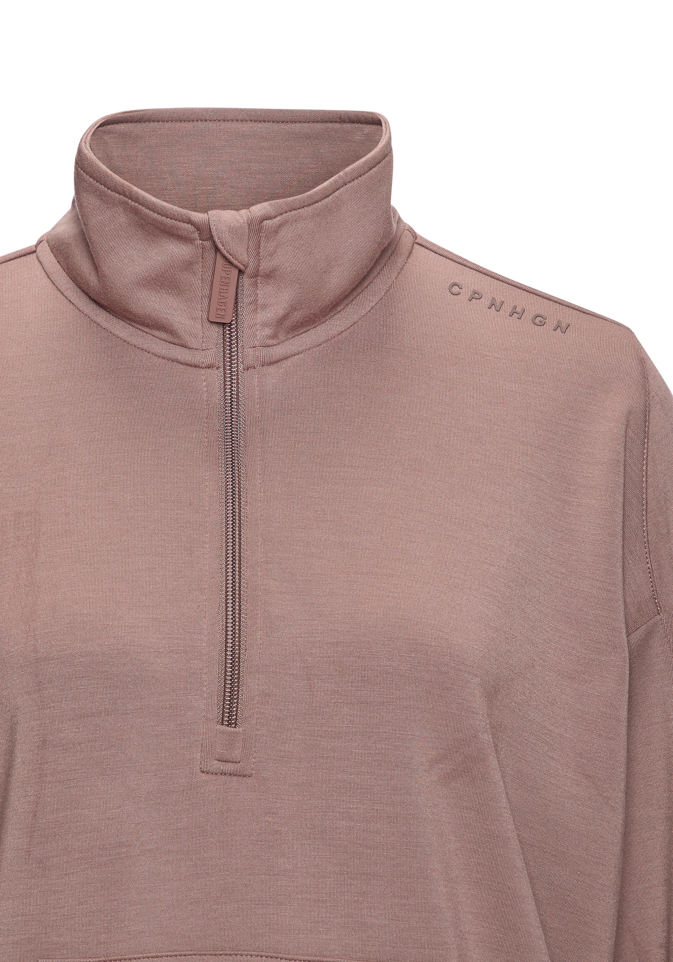 Copenhagen Studios Sweatshirt, aus hochwertigem Material mit Stehkragen und Reißverschluss