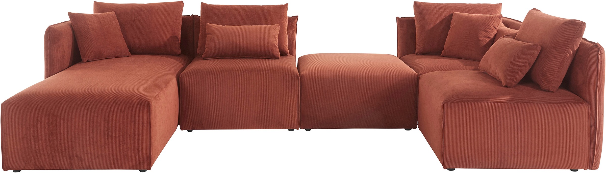 OTTO home Wohnlandschaft "Nöre U-Form" 5 Teile, in vielen Bezugsqualitäten günstig online kaufen