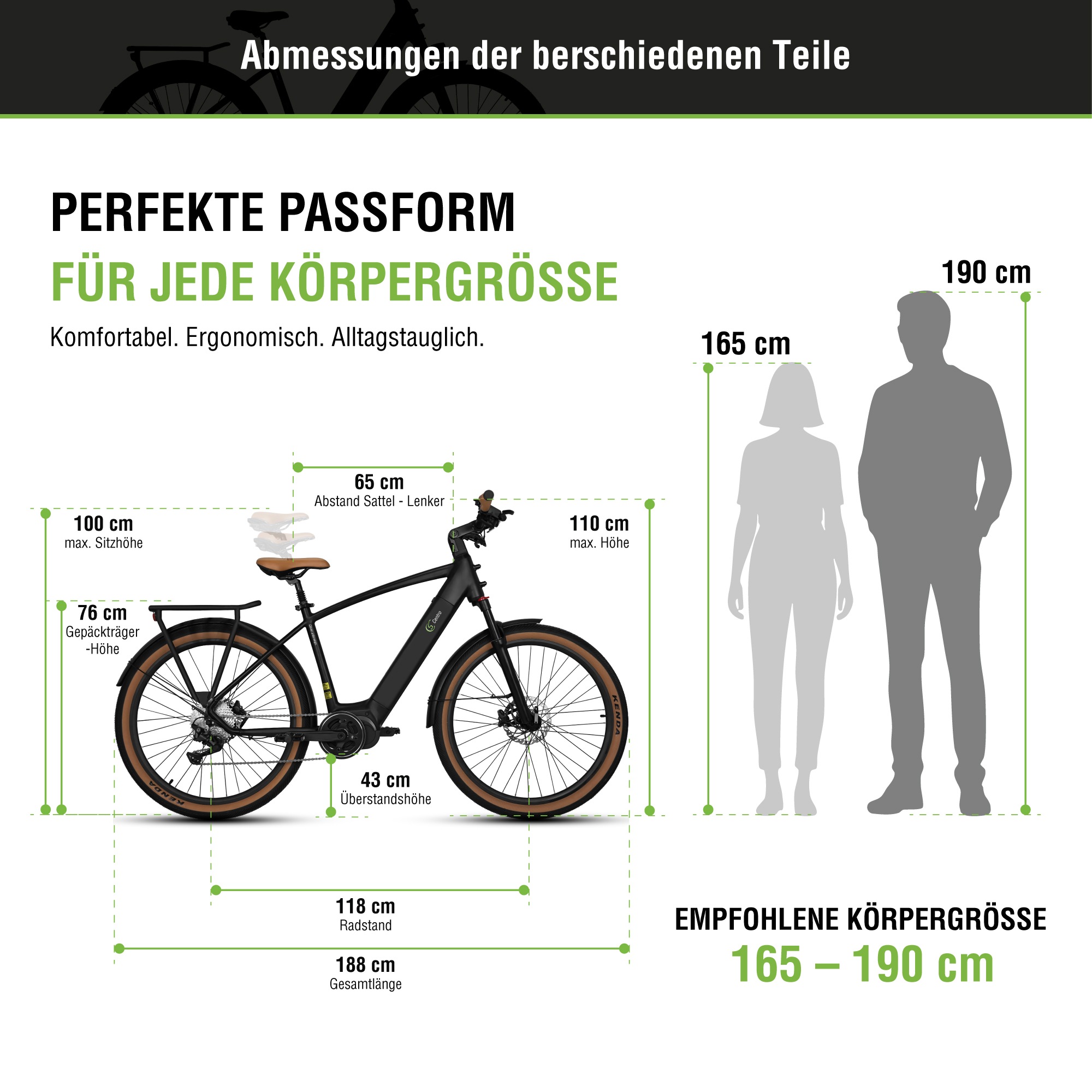 SachsenRad »S8 Centro mit Alarmanlage« 10 Gang Shimano Kettenschaltung Mittelmotor 250 W