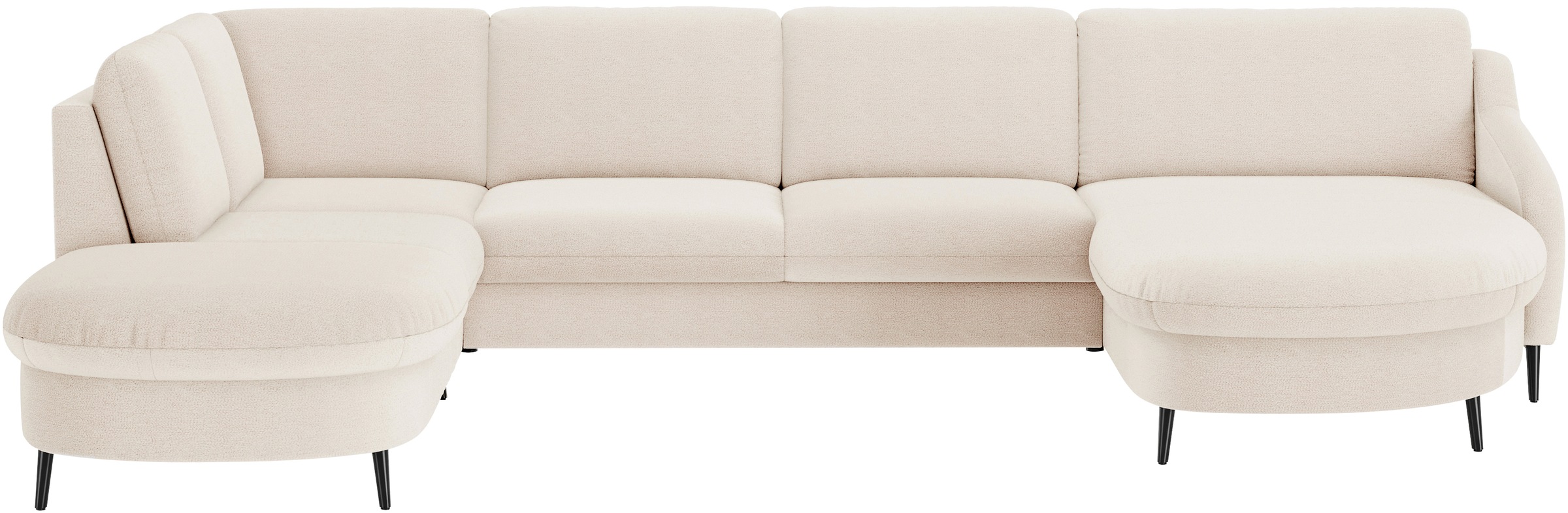 sit&more "Soul U-Form" wahlweise mit Bett und Bettkasten