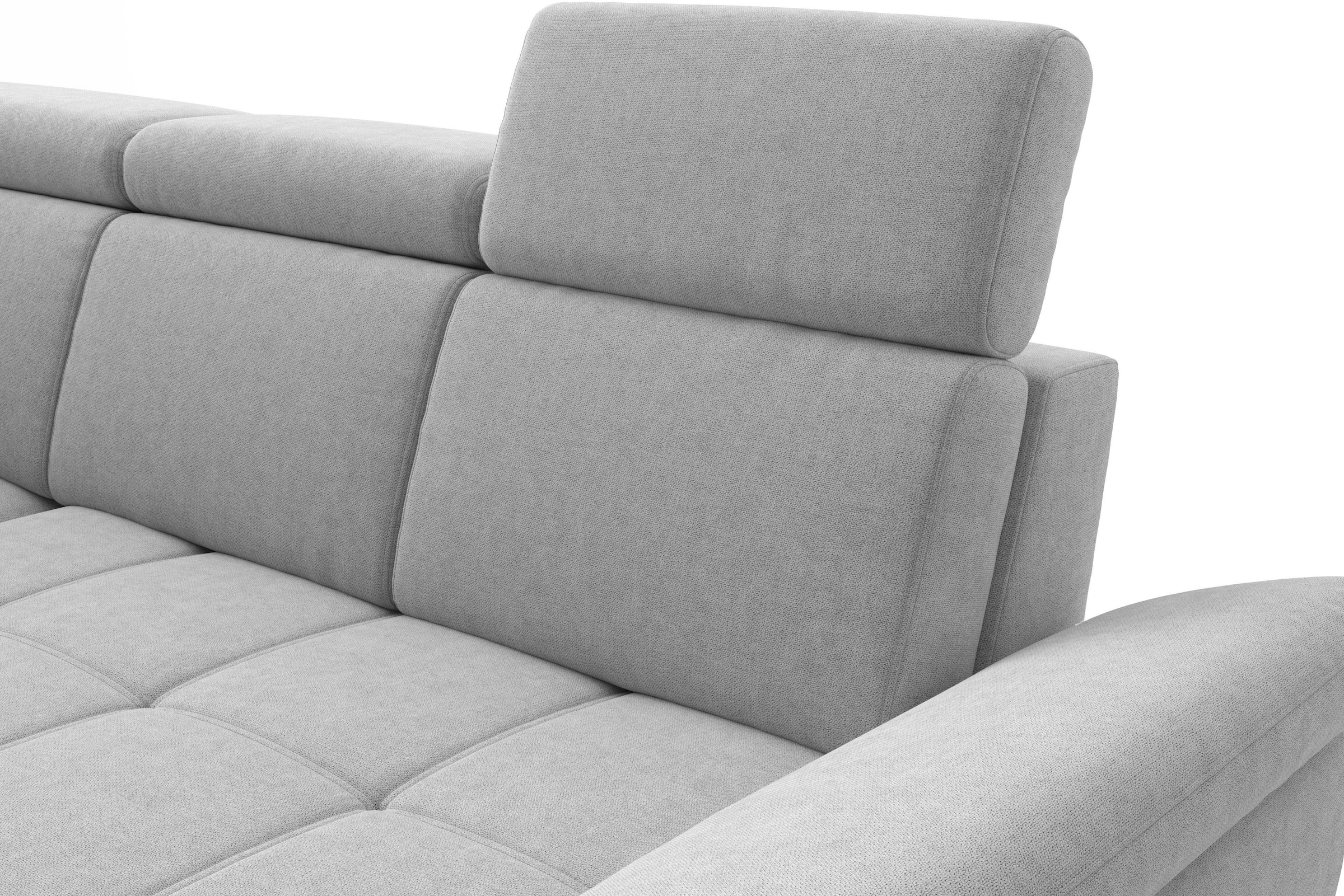 sit&more Ecksofa »Vanity L-Form, B: 264 cm, mit Sitz-, Kopf- und Armteilverstellung« Couch optional mit Schlaffunktion & Bettkasten