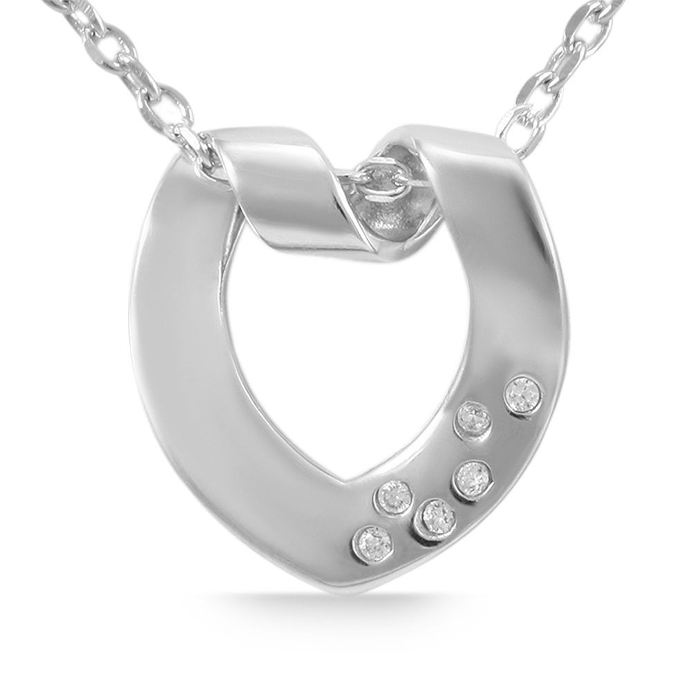 Kettenanhänger ADELIA´S "zeitloser Herz Anhänger aus 925 Sterling Silber", silber, Schmuckanhänger, Damen, Silber 925 (Sterlingsilber), Kettenanhänger 8
