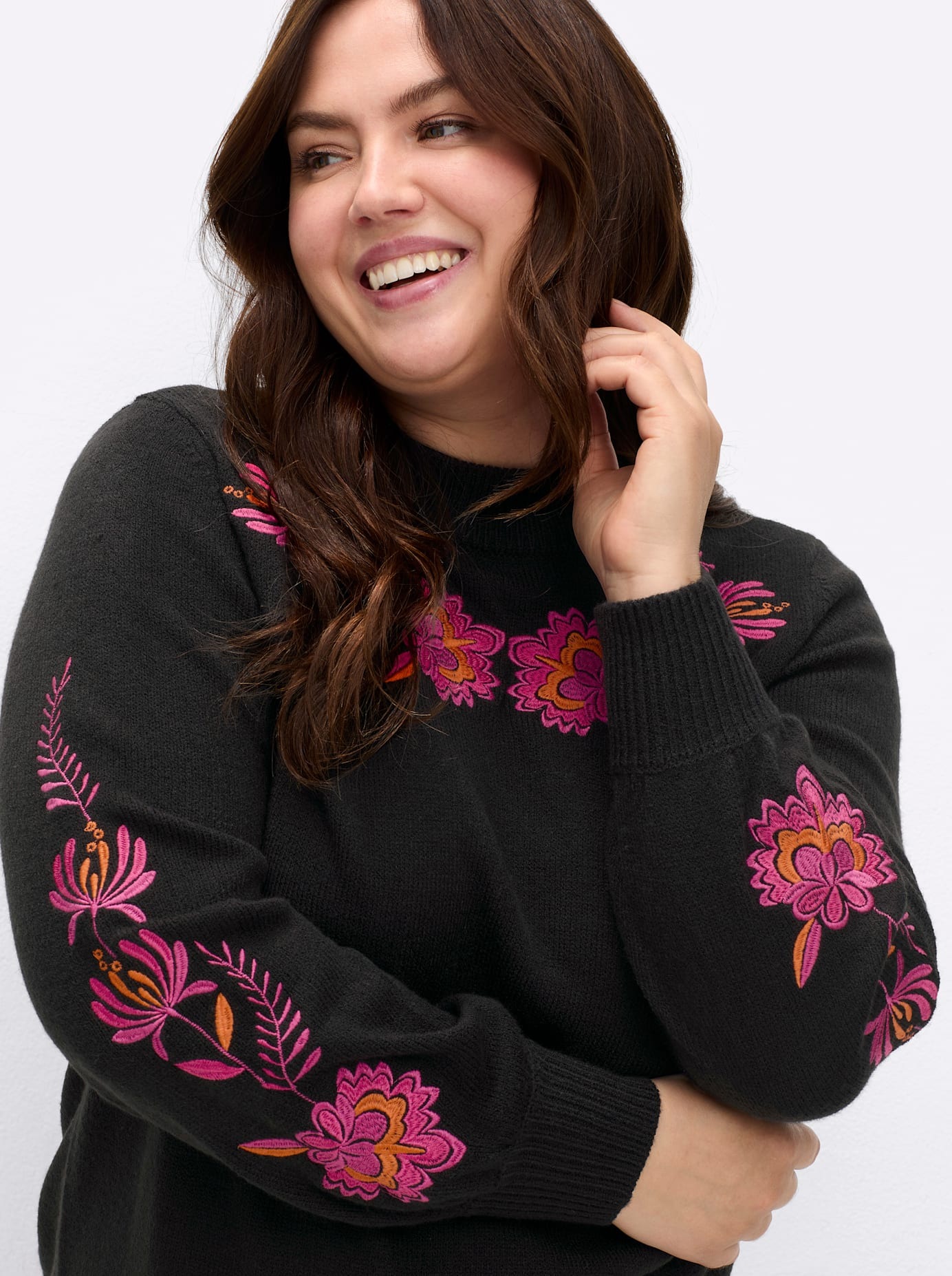 sheego by Joe Browns Stehkragenpullover »Pullover«