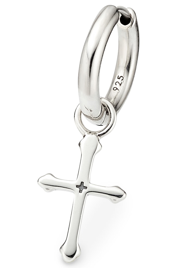 Bruno Banani Single-Creole »Schmuck Geschenk Silber 925 Ohrschmuck Ohrring  Kreuz«, zu Hoodie, Jeans, Sneaker! - Anlass Geburtstag Weihnachten ▷  bestellen | BAUR | Creolen