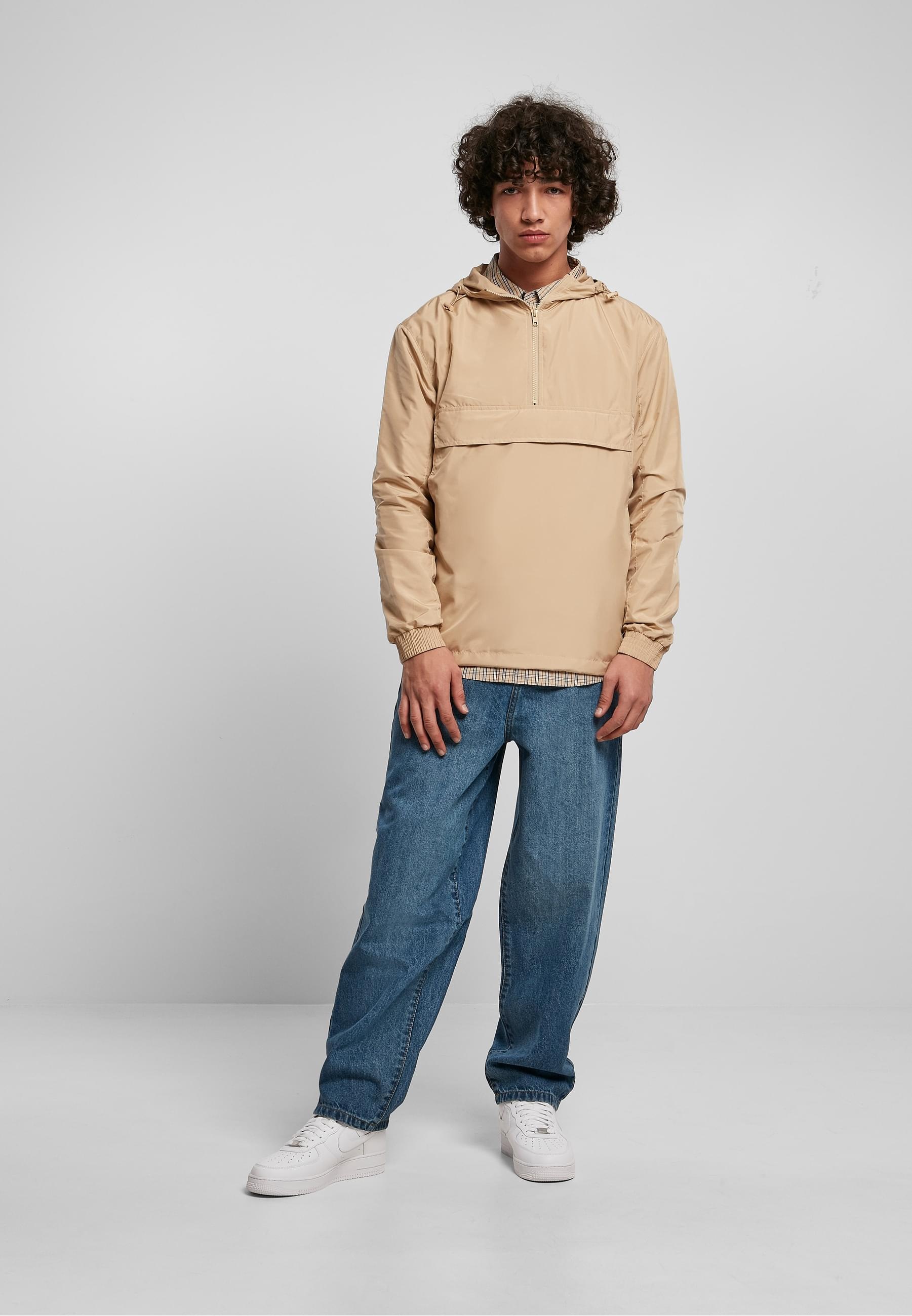 URBAN CLASSICS Anorak »Urban Classics Herren Basic Pull Over Jacket«, (1 St.), mit Kapuze