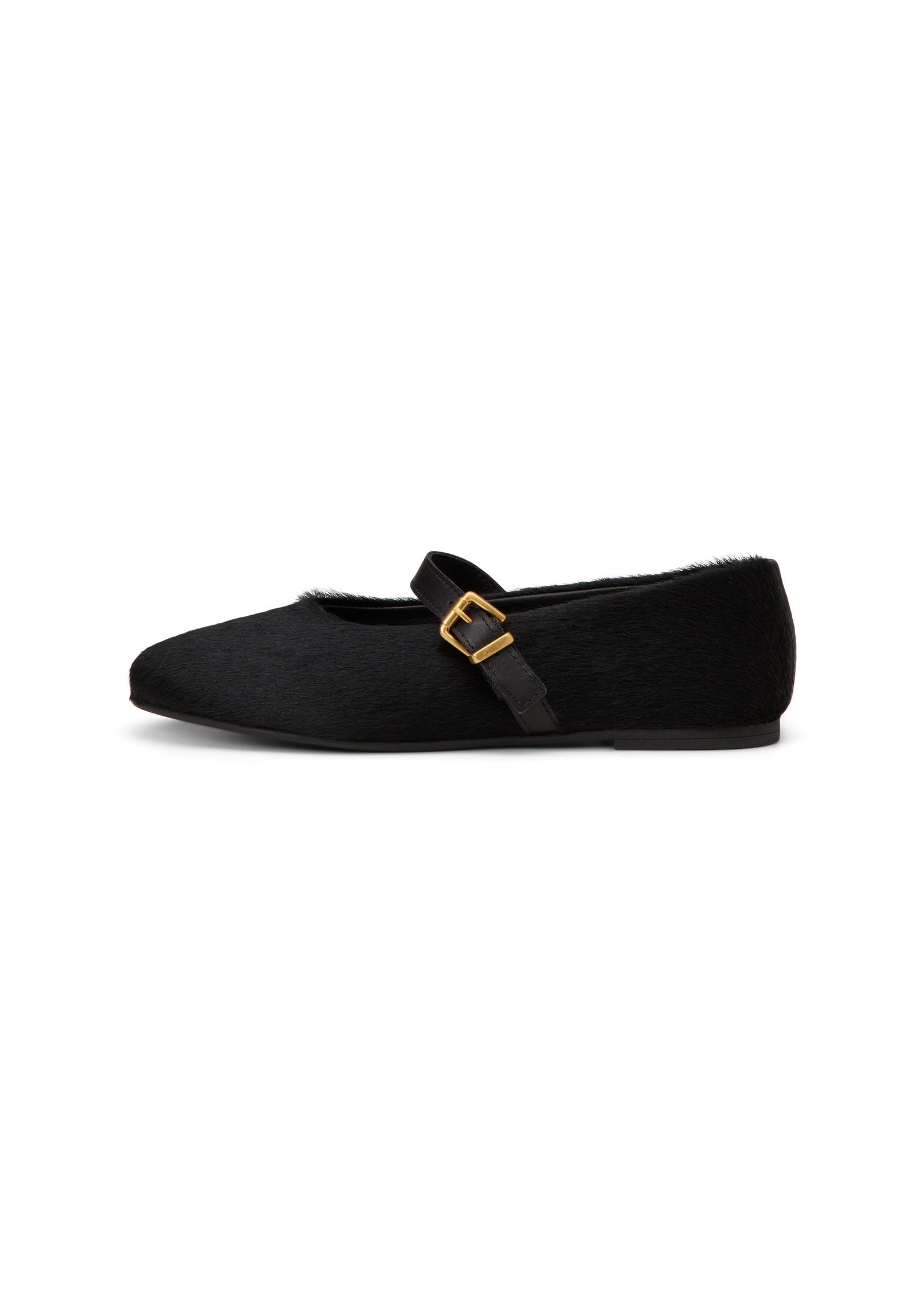 Marc O'Polo Ballerina »aus Rindleder mit Fellhaar-Oberfläche«
